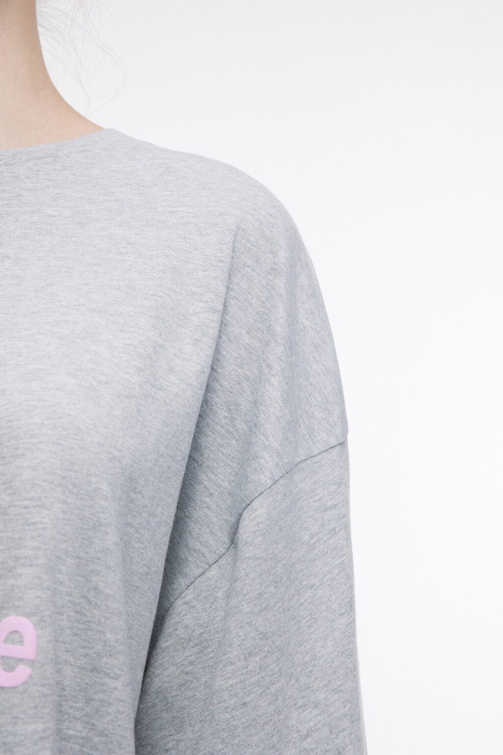 Платье-футболка домашнее с принтом - цвет серый - 6