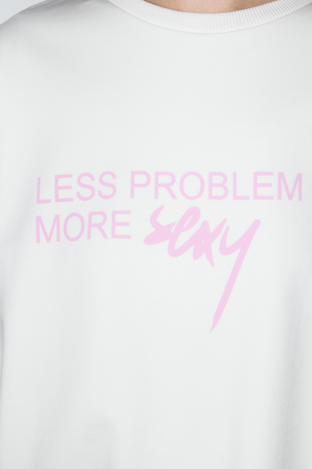 Свитшот домашний хлопковый с принтом - цвет белый - 6