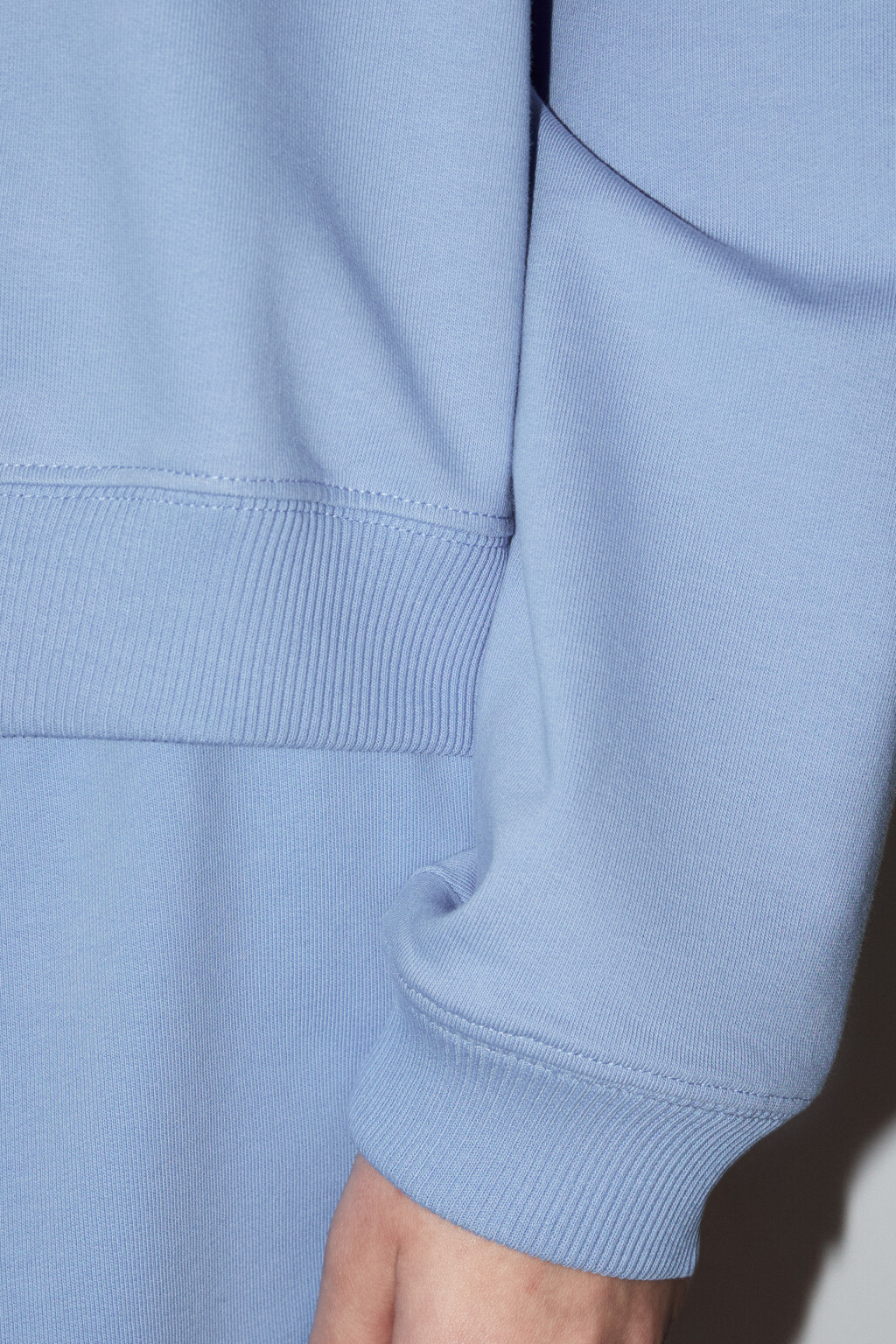 Свитшот домашний хлопковый с принтом - цвет голубой - 7