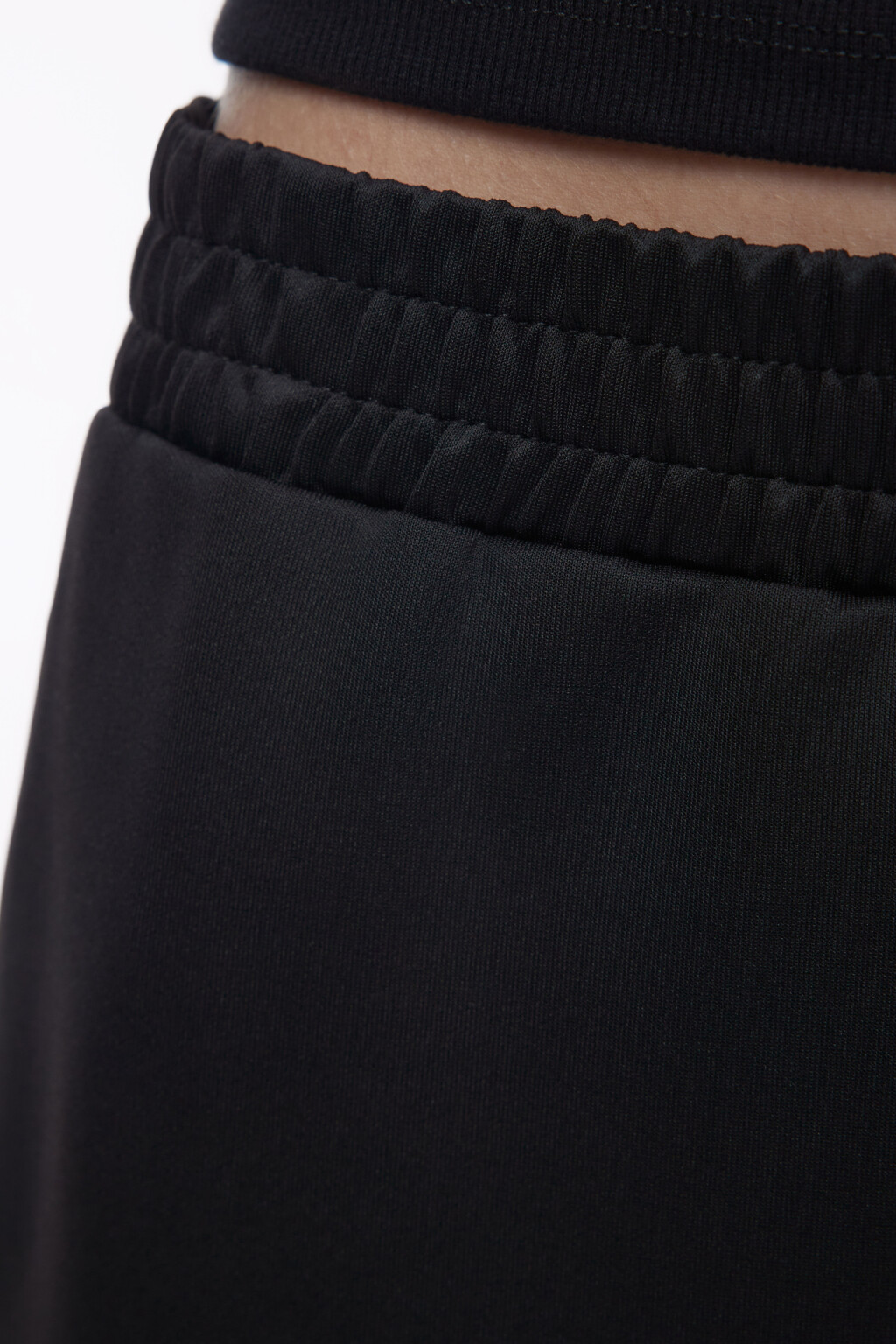 Брюки трикотажные с лампасами - цвет черный - 7