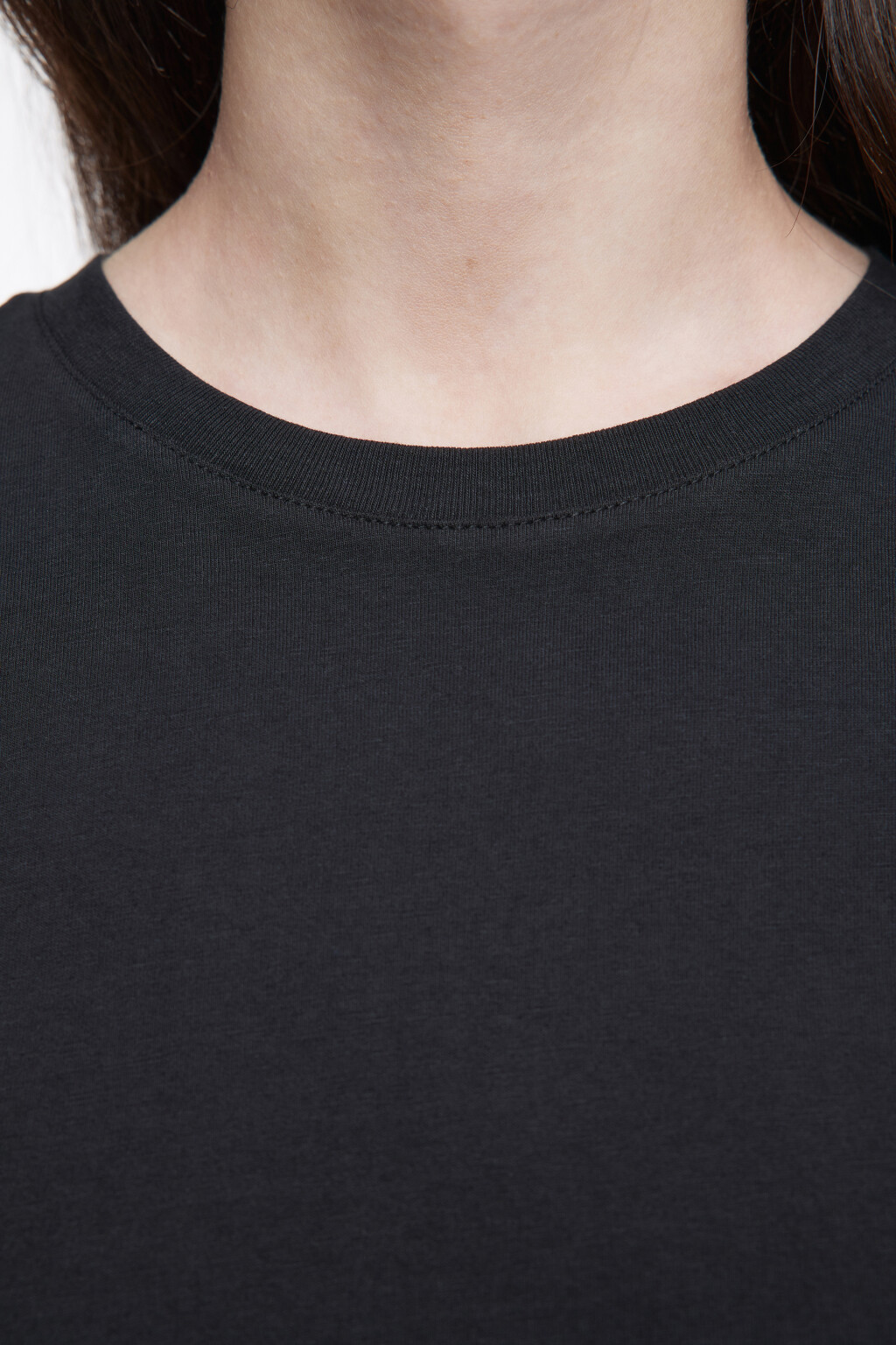 Футболка свободная базовая - цвет черный - 6