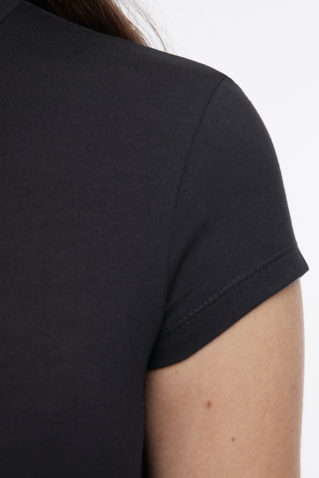 Футболка облегающая с принтом - цвет черный - 6