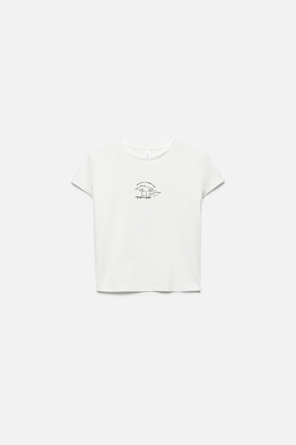 Футболка облегающая с принтом - цвет белый - 8