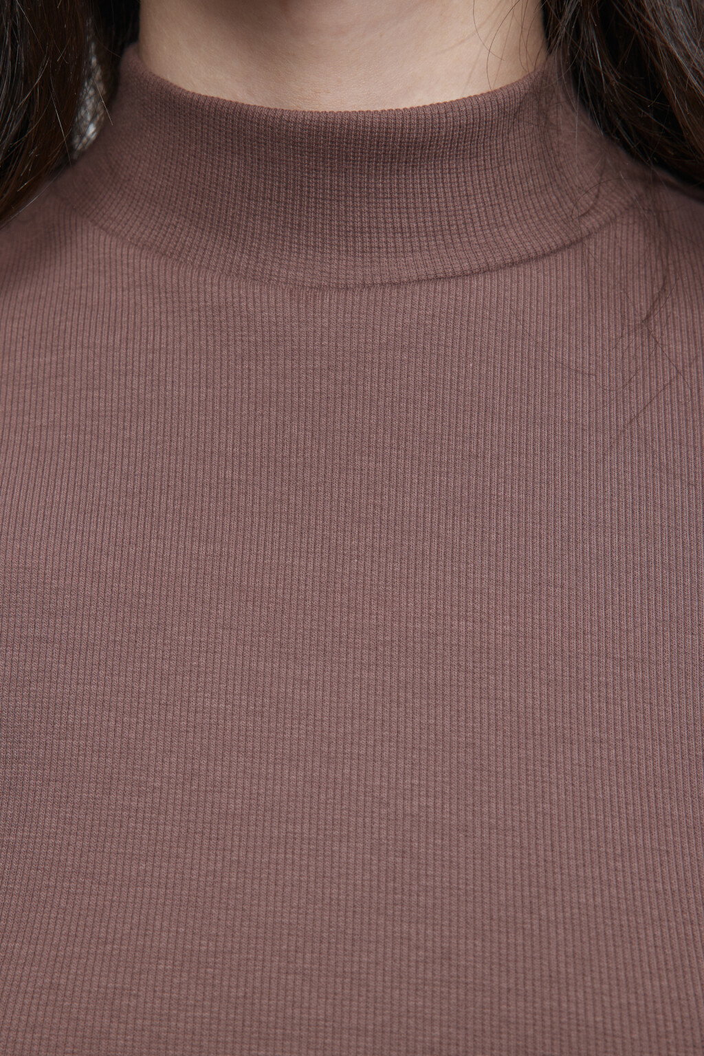 Футболка облегающая с воротником - цвет бежевый - 5