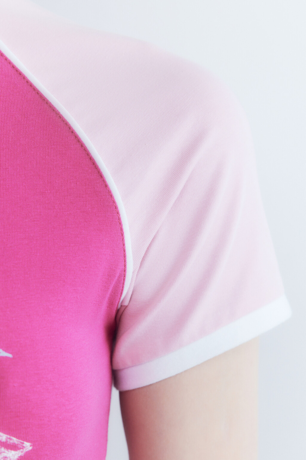 Футболка укороченная с котиком-ангелом - цвет розовый - 6