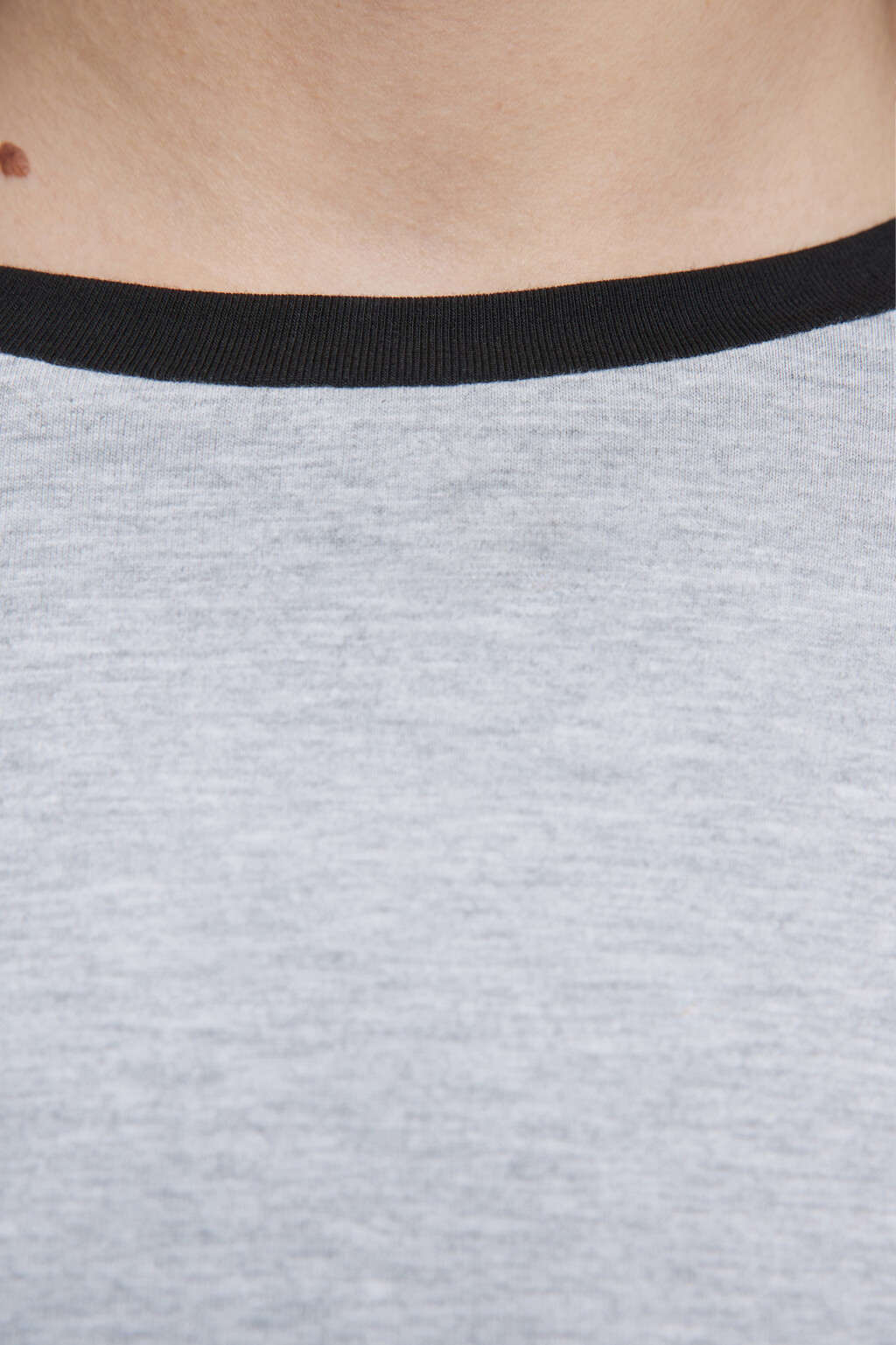 Лонгслив облегающий с рукавами-реглан - цвет черный - 5