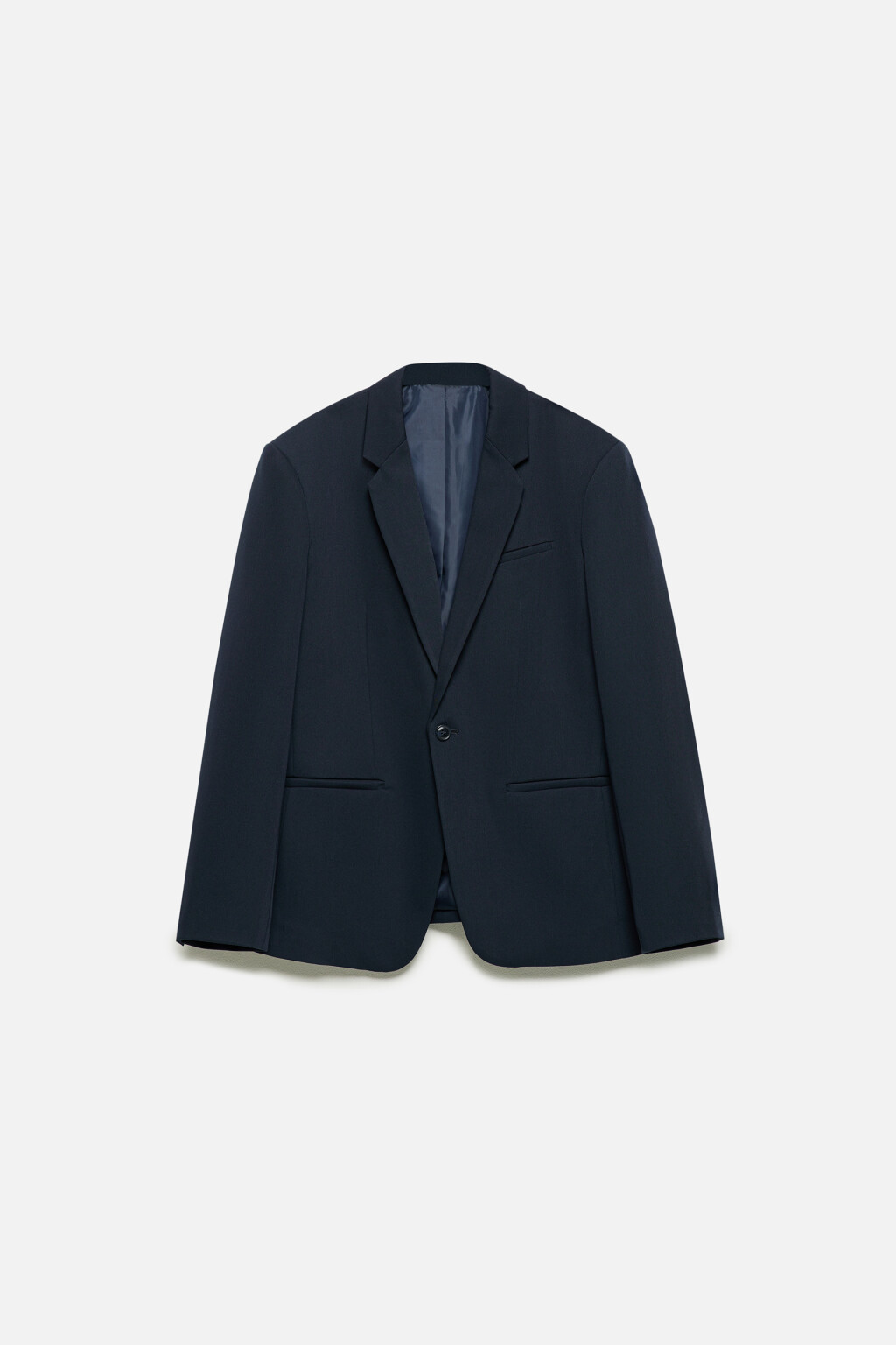 Блейзер приталенный однобортный - цвет синий - 10