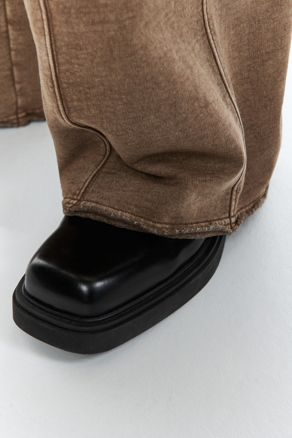 Брюки трикотажные с состаренным эффектом - цвет бежевый - 7