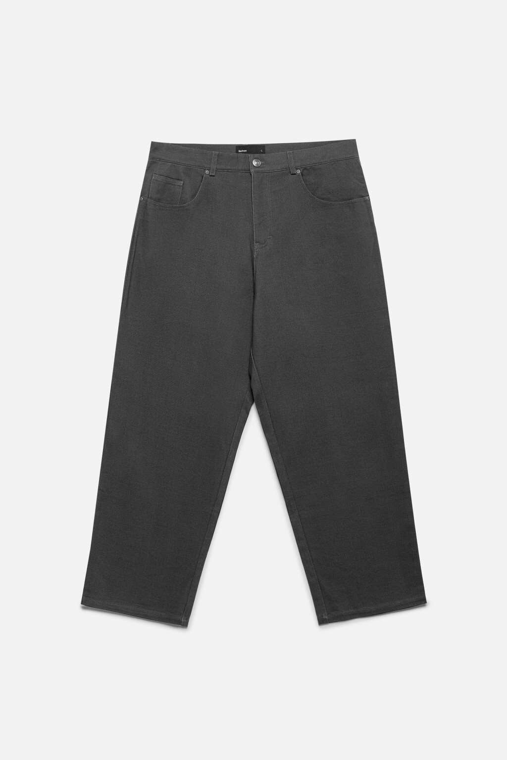 Брюки прямые хлопковые - цвет серый - 8