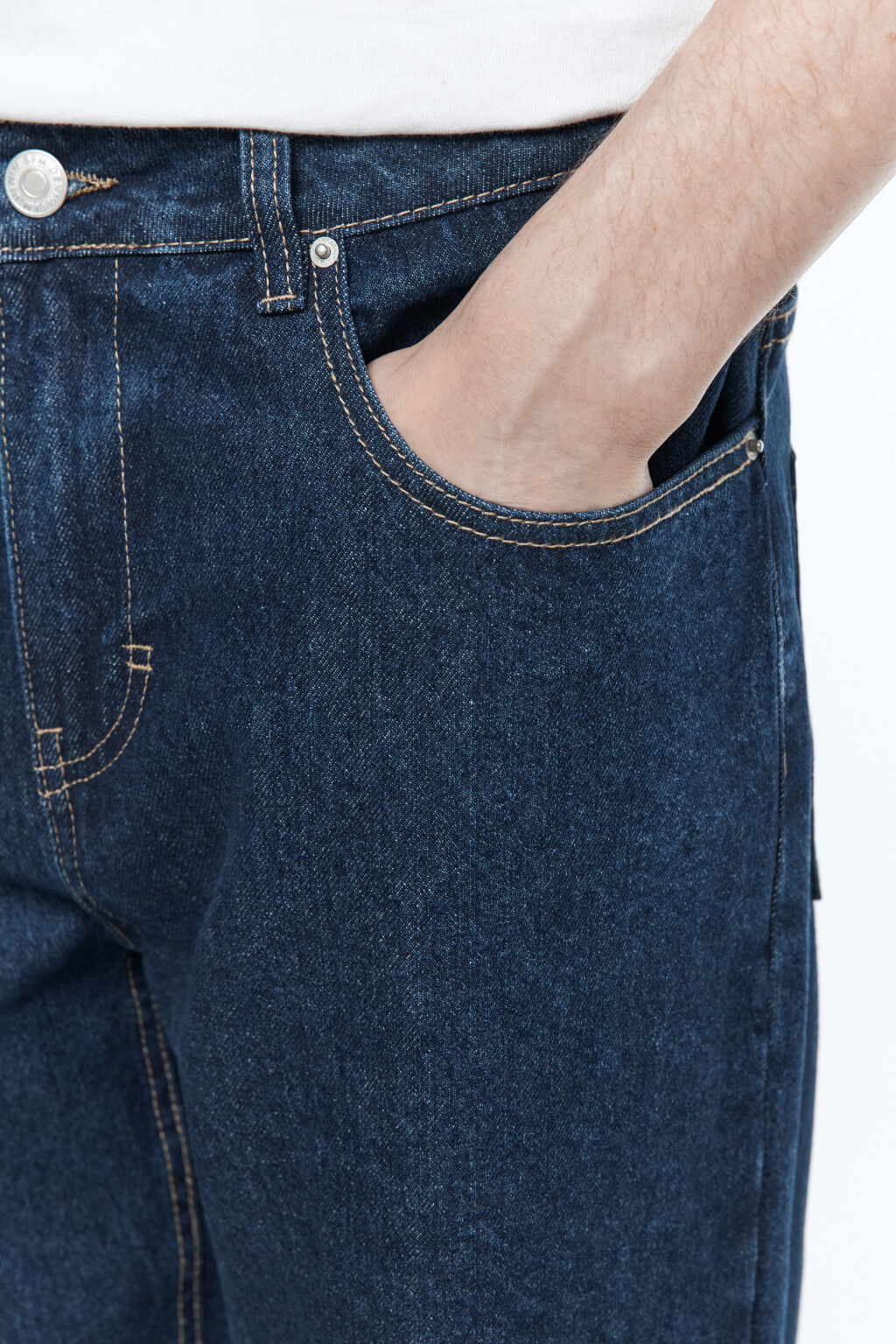 Джинсы carrots широкие с разрезами - цвет синий - 7