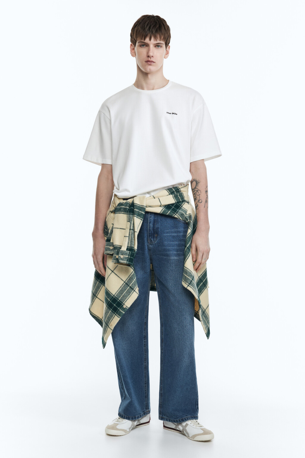 Джинсы прямые с вареным эффектом - цвет синий - 5