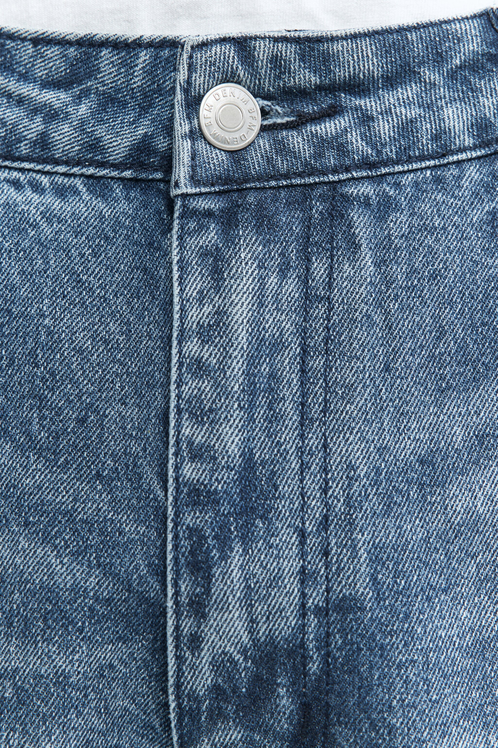 Джинсы carpenter прямые с накладными карманами - цвет голубой - 7