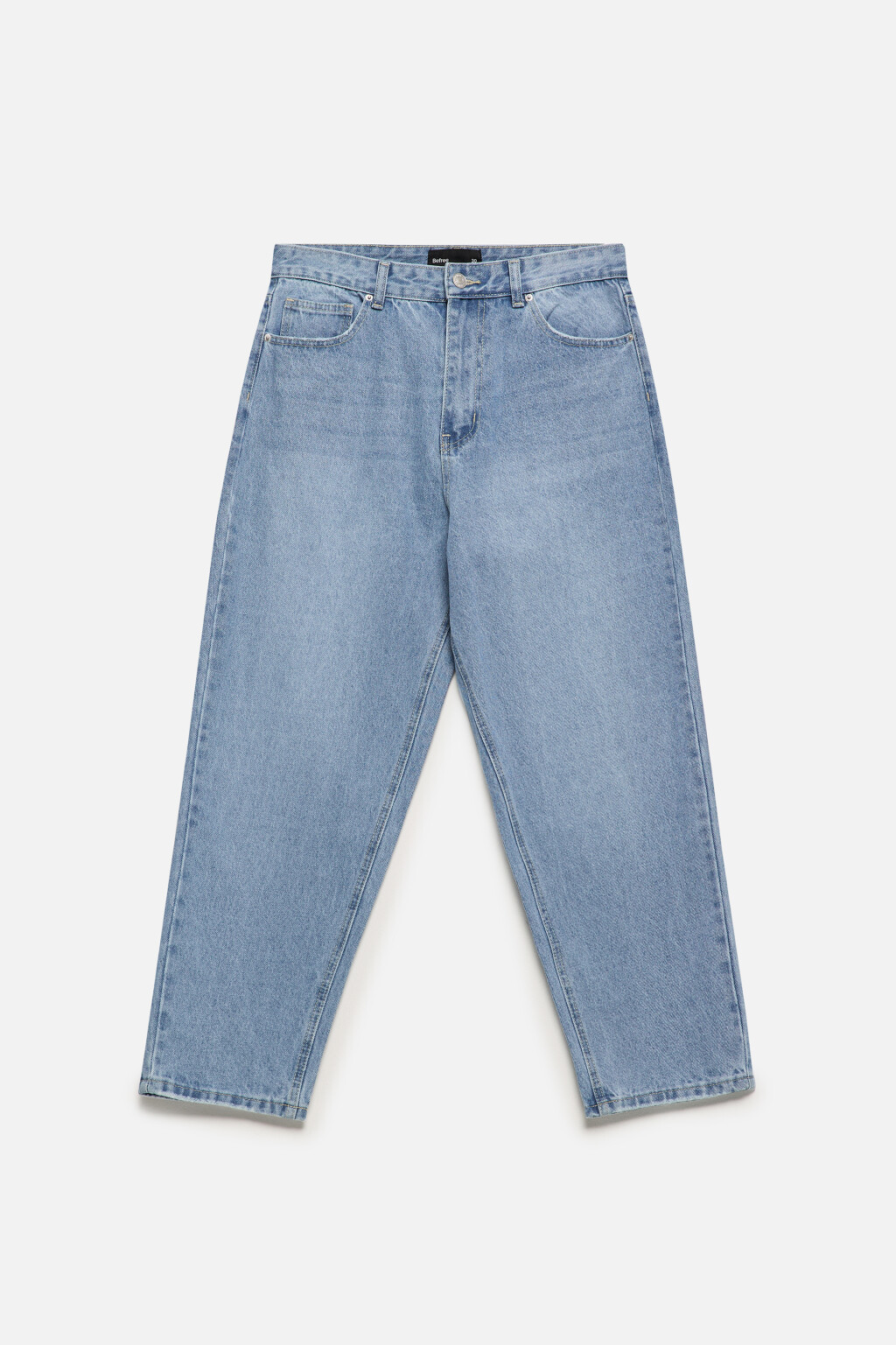 Джинсы carrots со средней посадкой - цвет голубой - 8