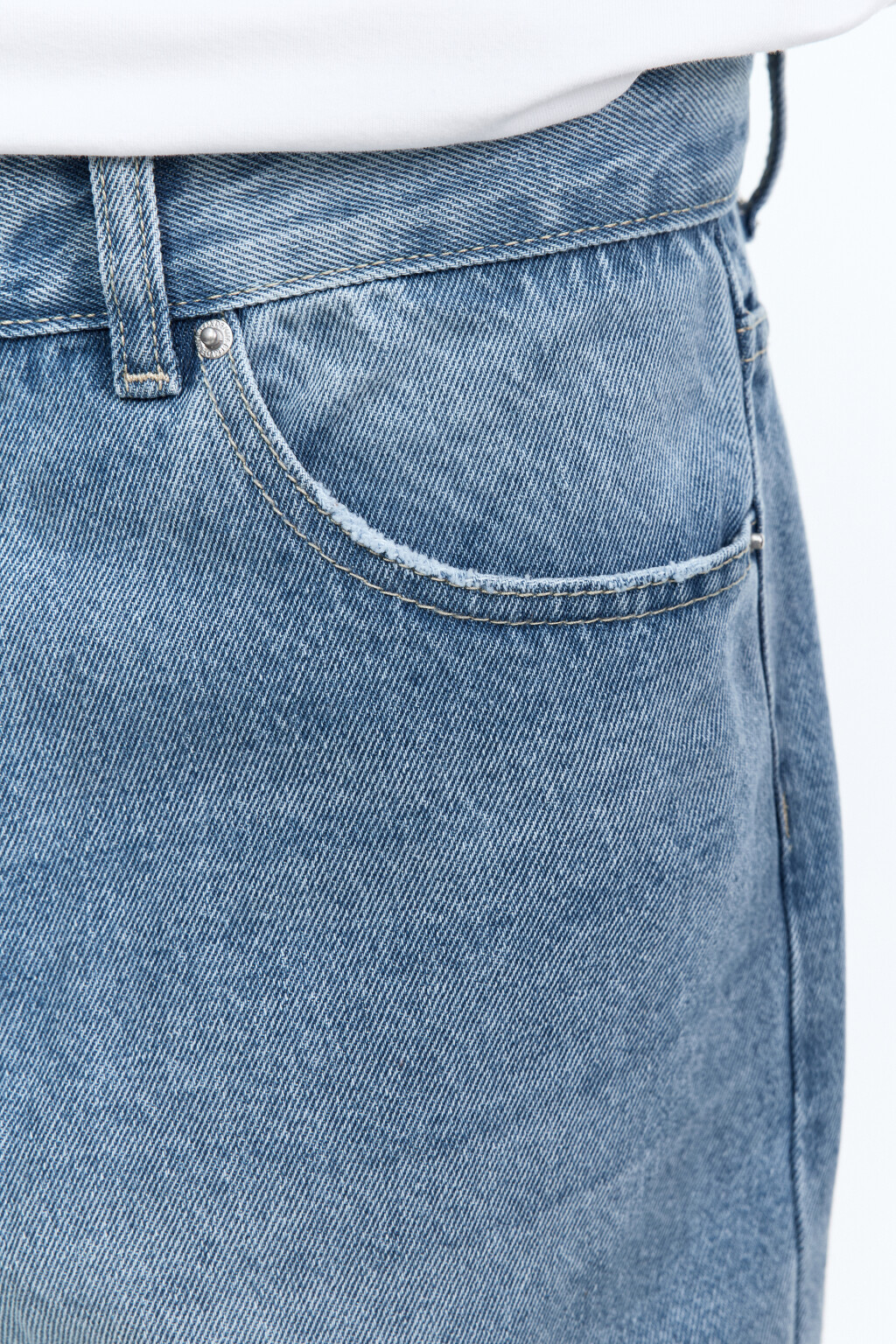 Джинсы carrots со средней посадкой - цвет голубой - 7