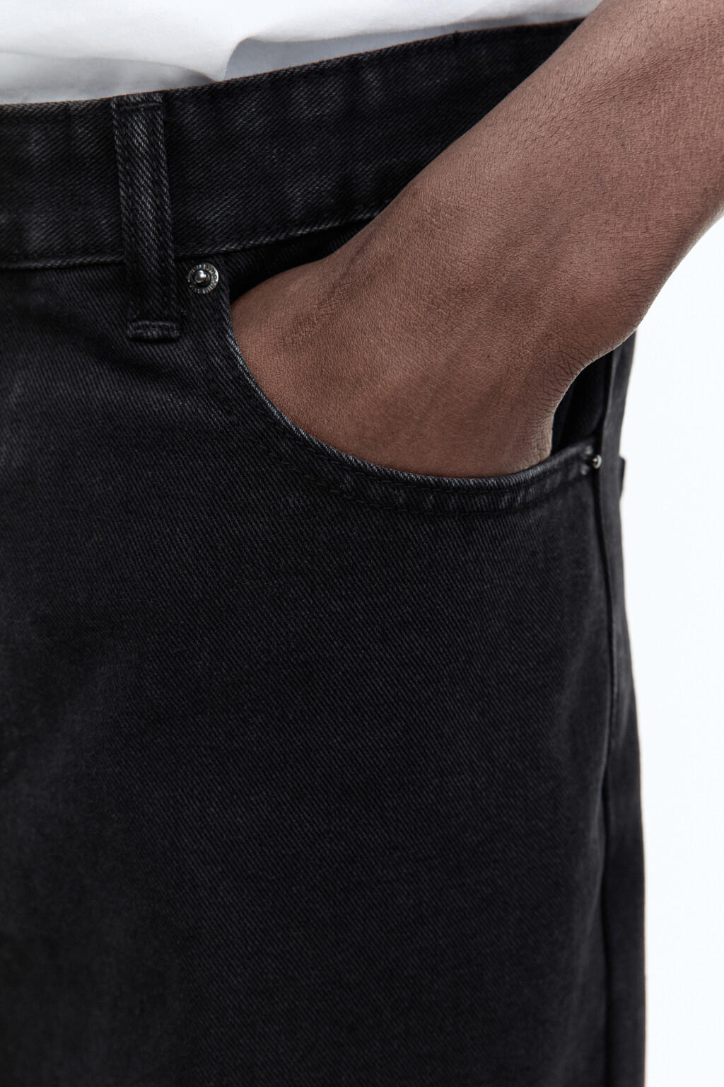 Джинсы carrots со средней посадкой - цвет черный - 8