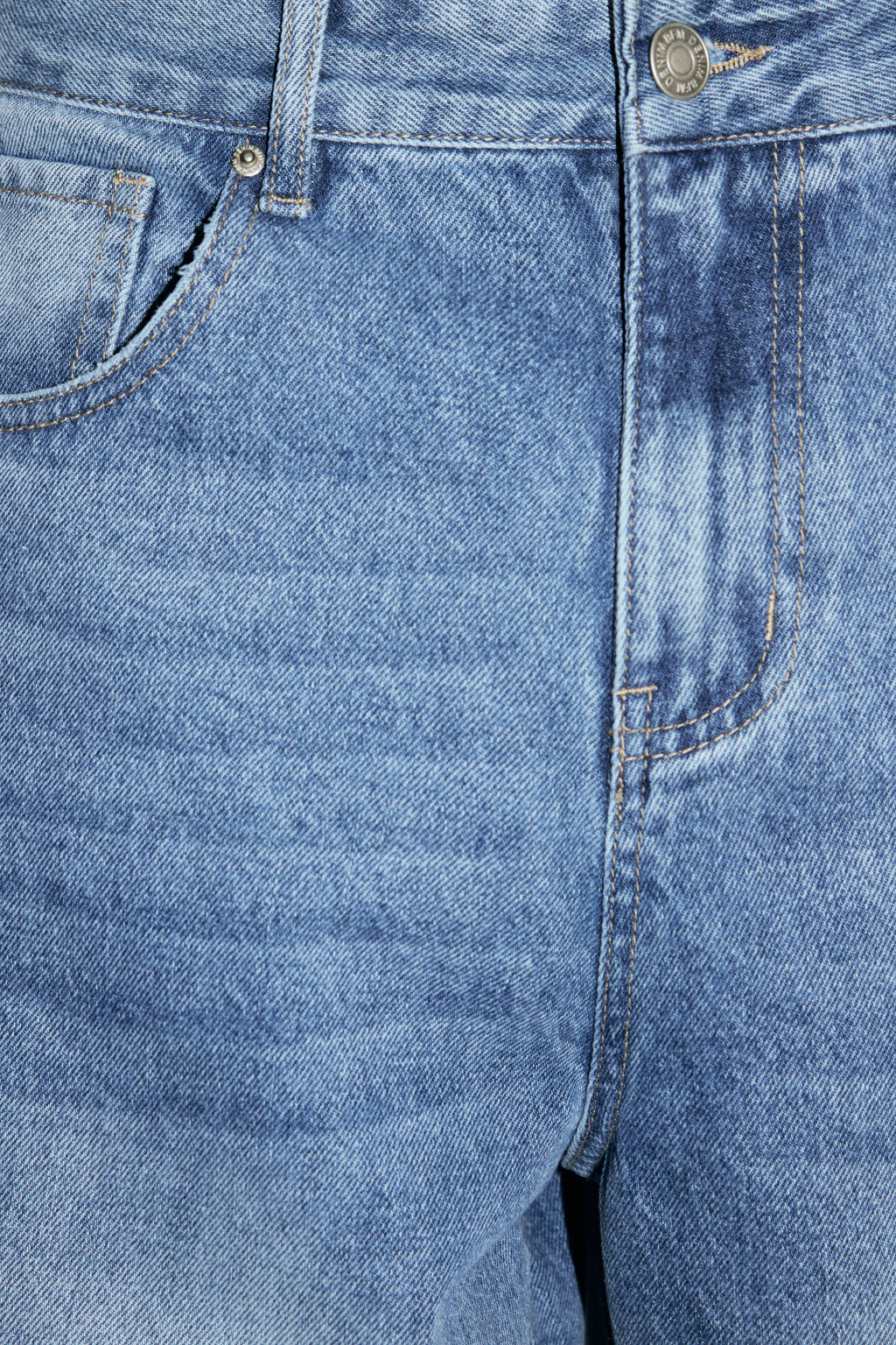 Джинсы wide широкие со средней посадкой - цвет голубой - 6