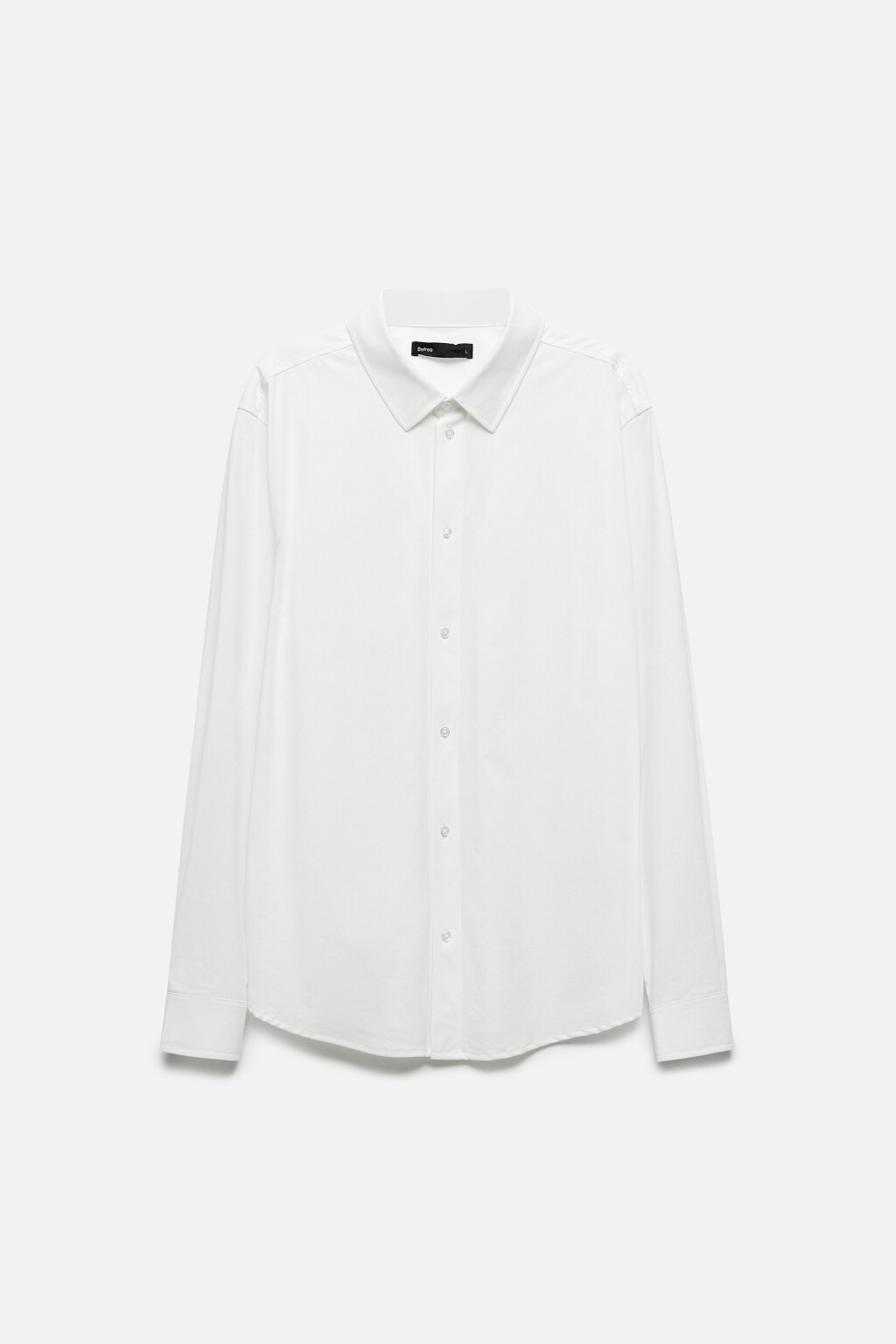 Рубашка приталенная классическая - цвет белый - 4