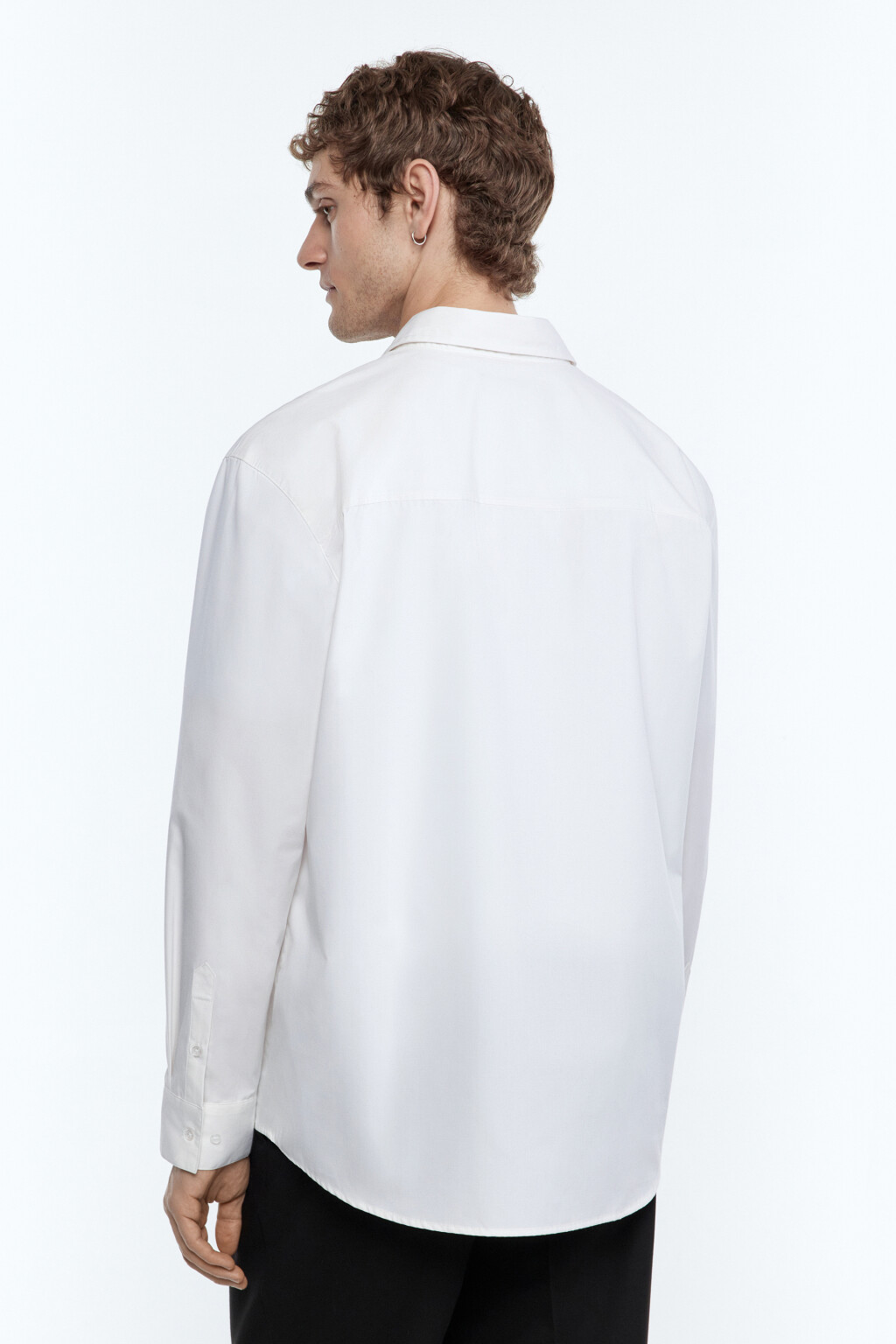 Рубашка приталенная классическая - цвет белый - 2
