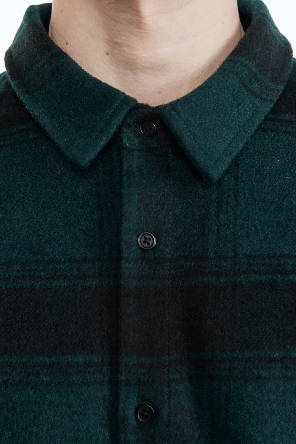 Рубашка прямая клетчатая - цвет бежевый - 7