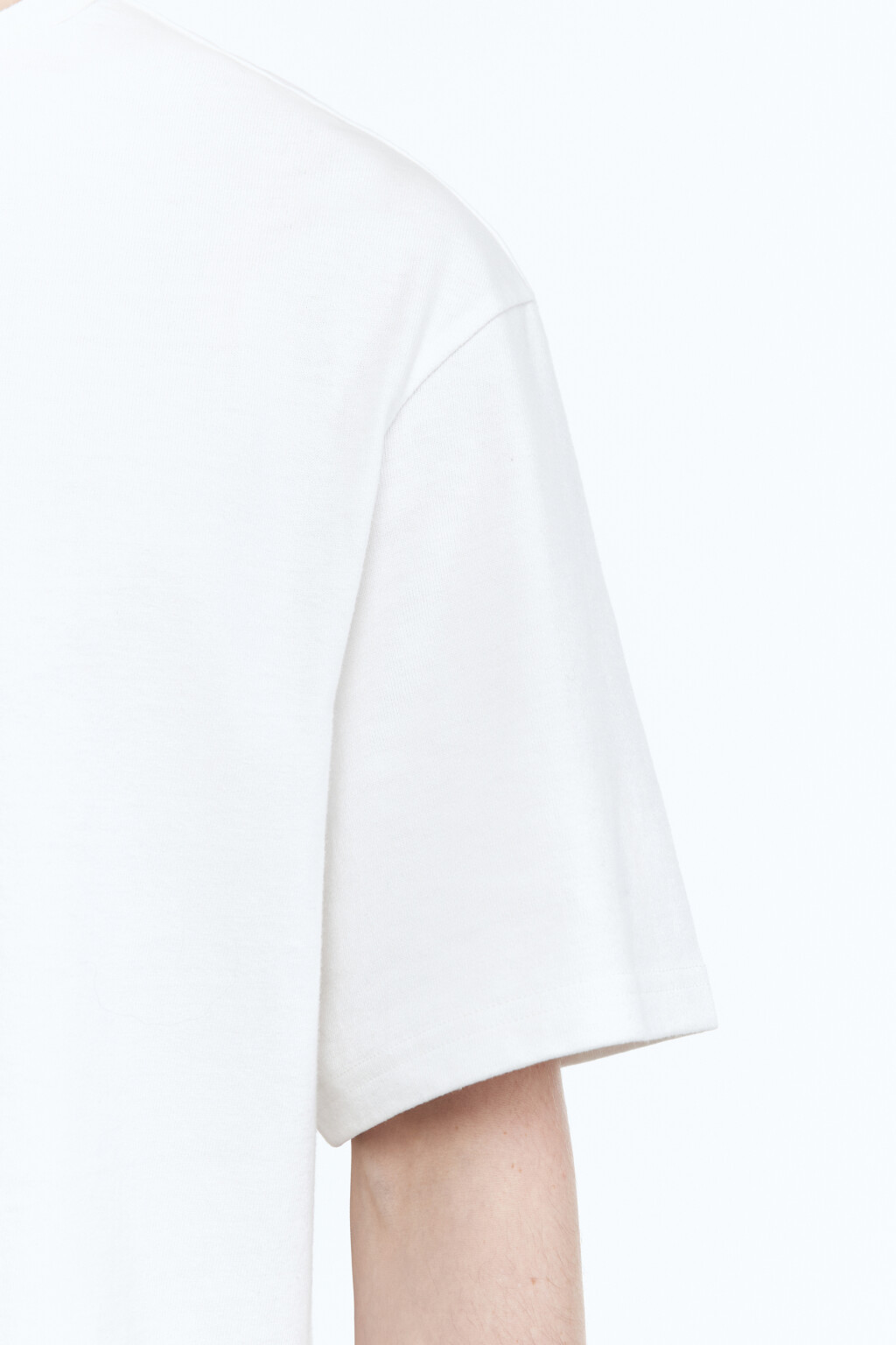 Футболка прямая базовая - цвет белый - 7