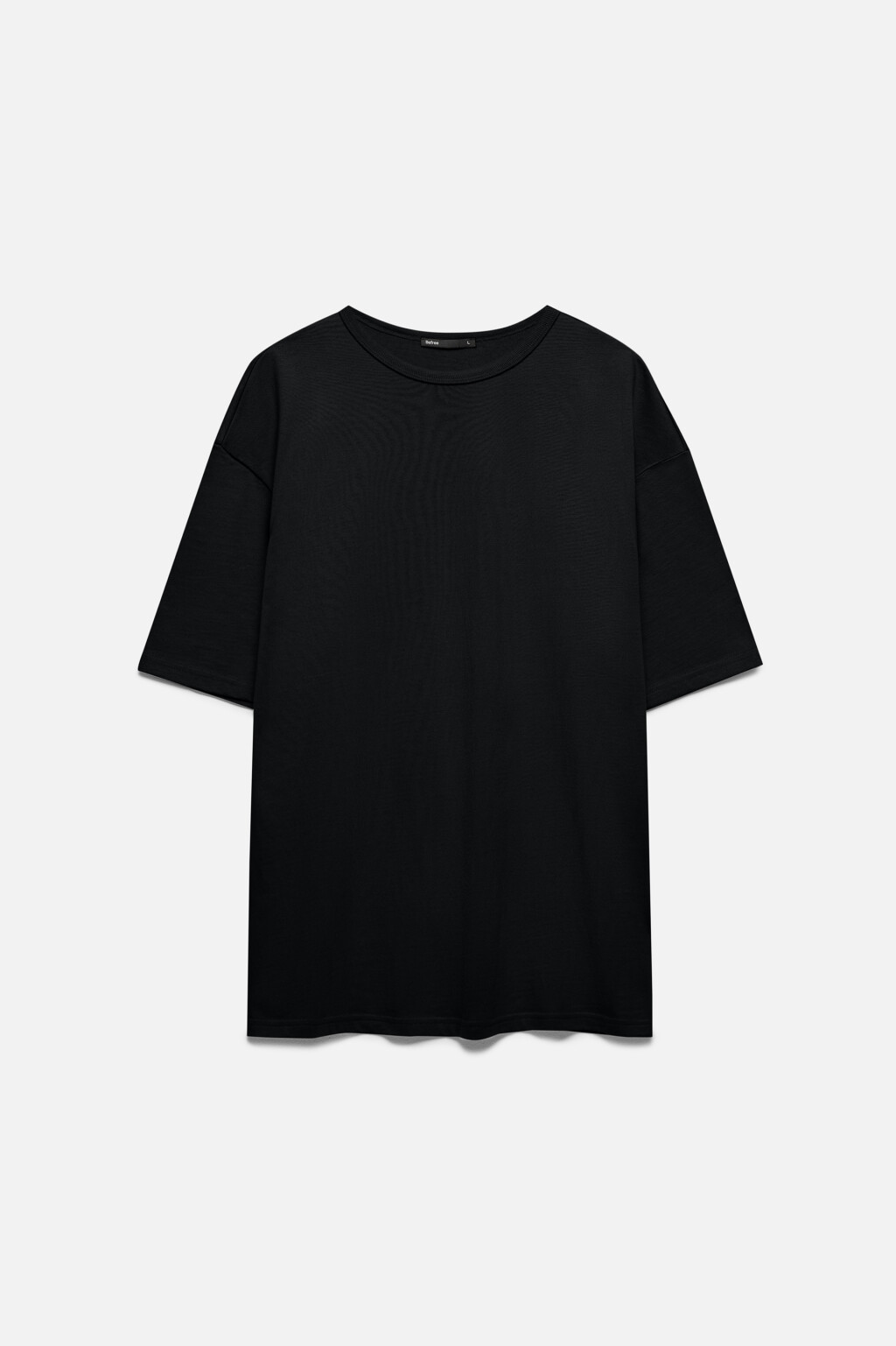 Футболка прямая базовая - цвет черный - 8