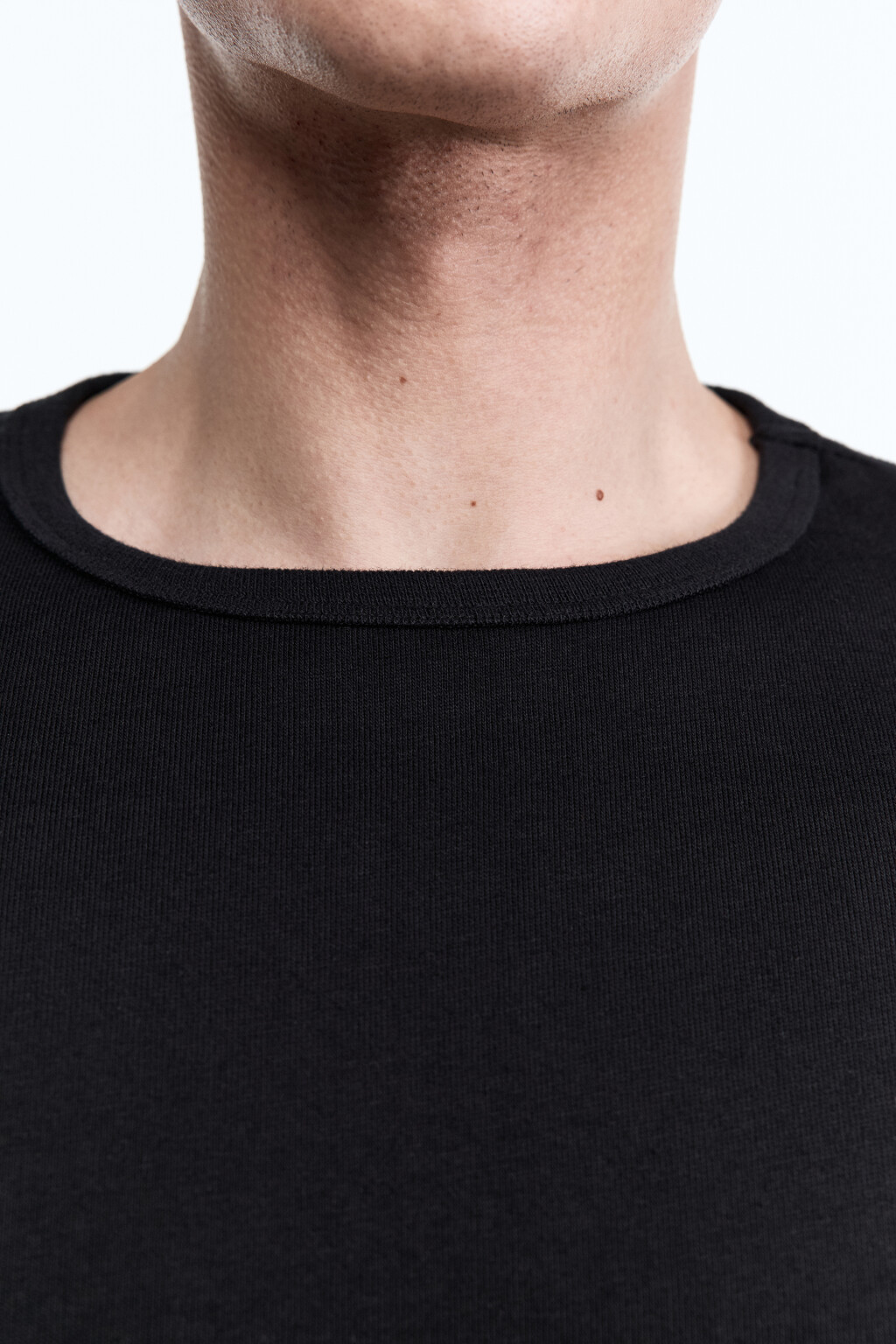 Футболка прямая базовая - цвет черный - 6