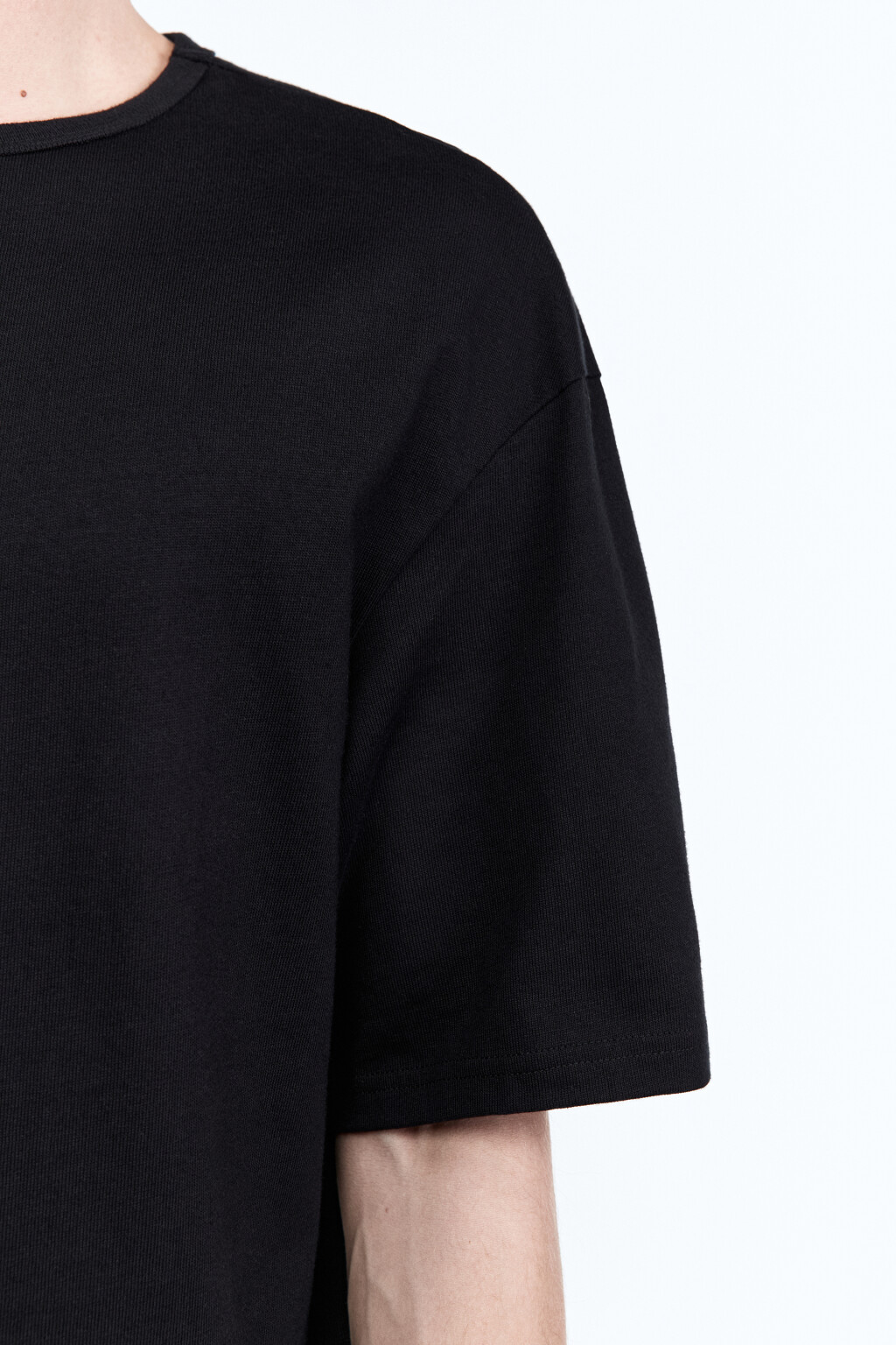 Футболка прямая базовая - цвет черный - 7