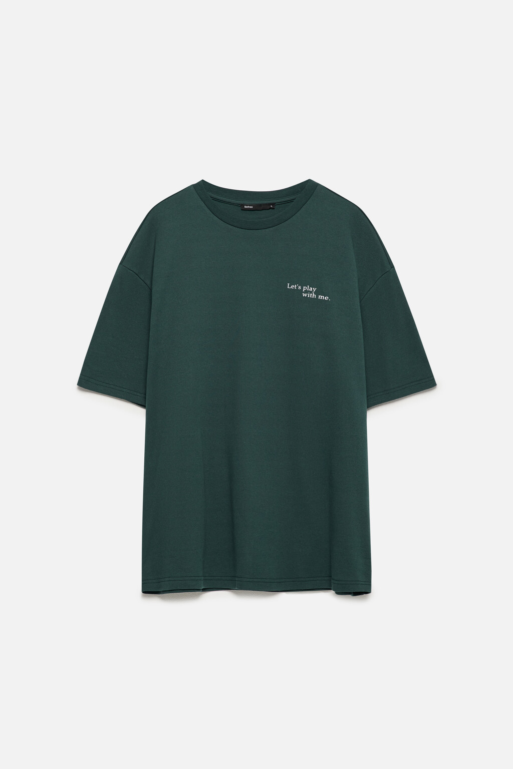 Футболка прямая хлопковая с принтом - цвет зеленый - 9