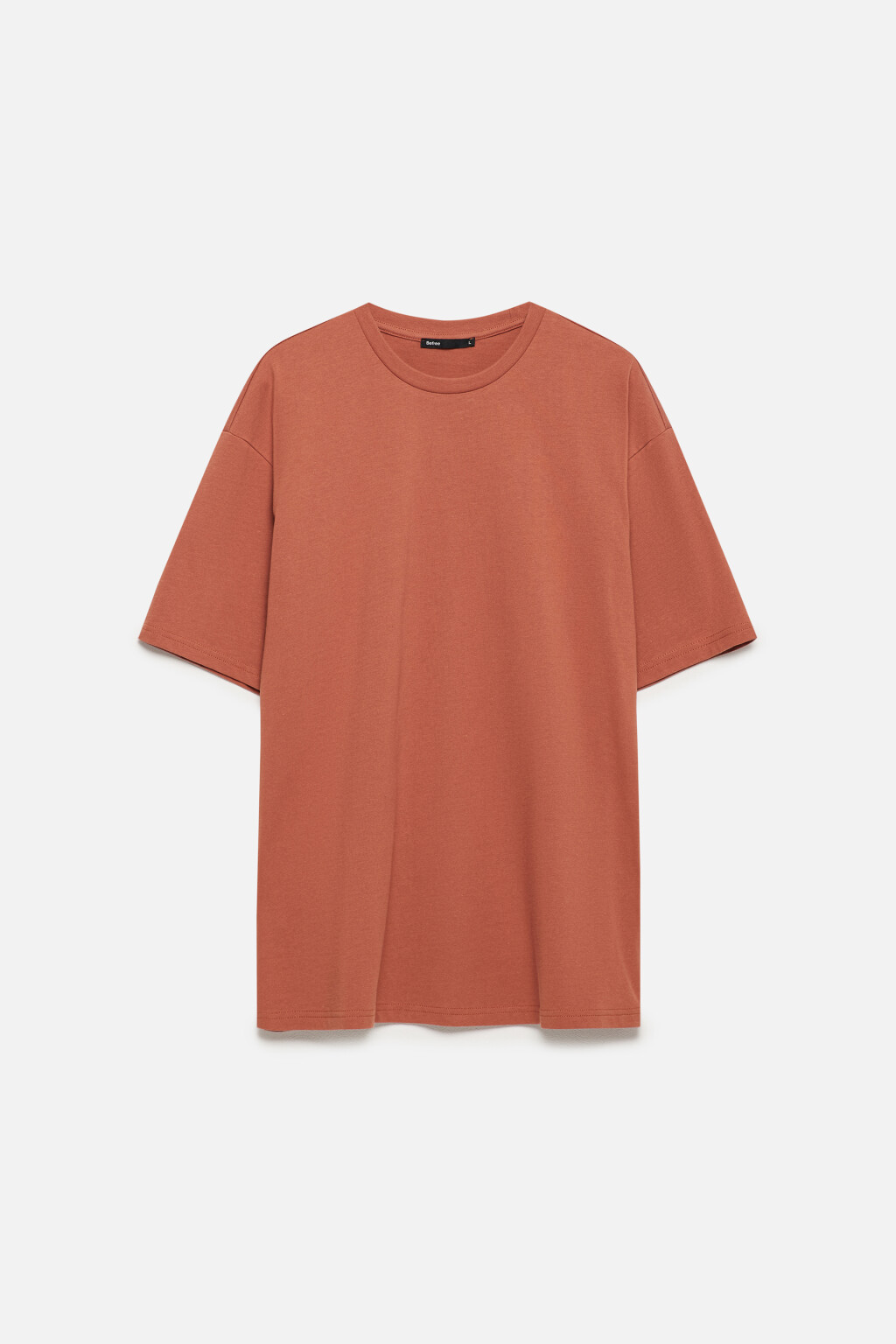 Футболка прямая с принтом - цвет коричневый - 9