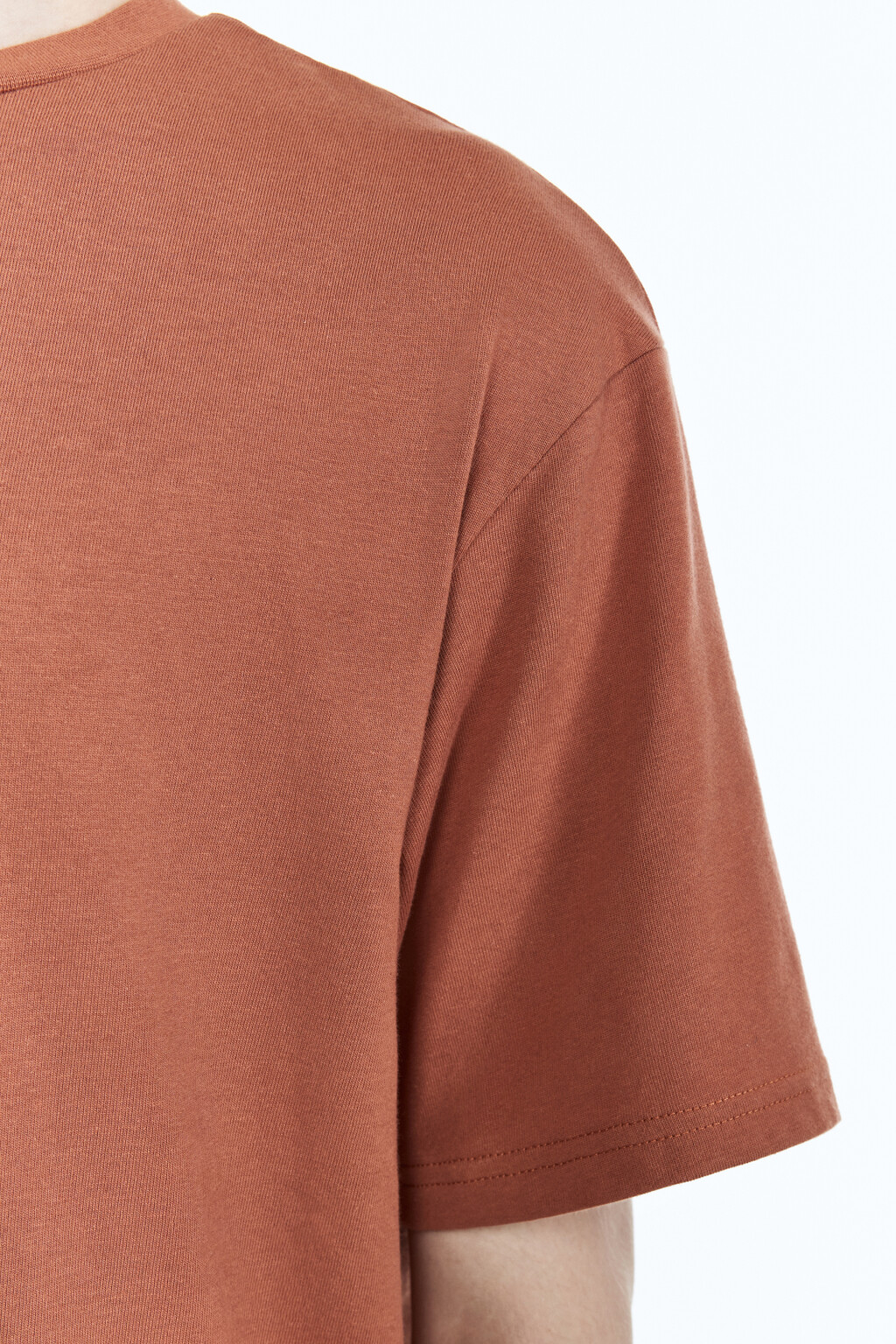 Футболка прямая с принтом - цвет коричневый - 8