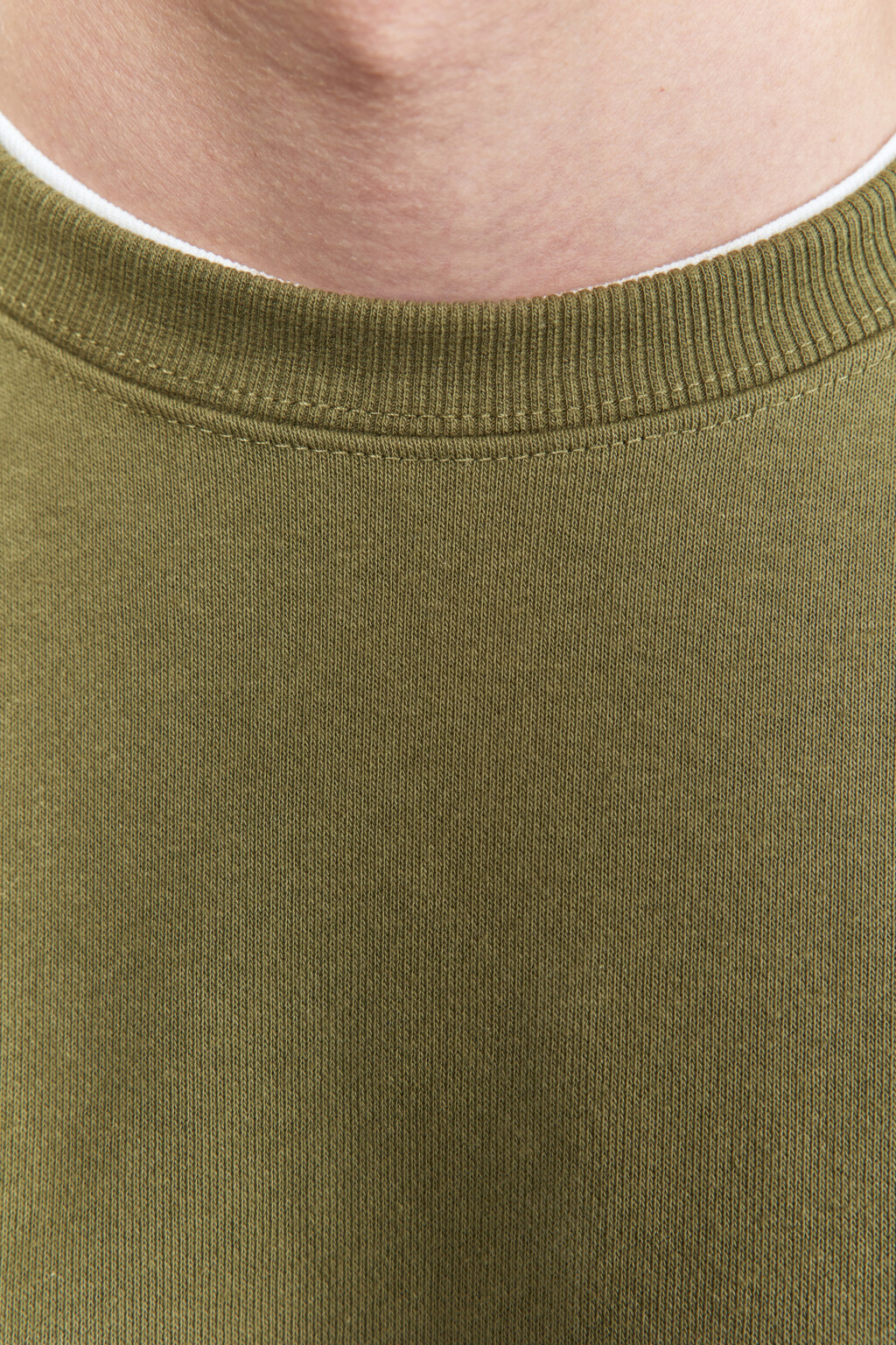 Свитшот oversize базовый утепленный - цвет зеленый - 6