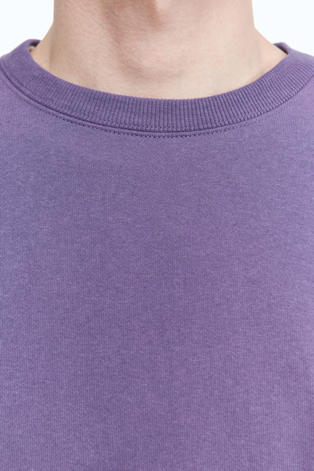 Свитшот oversize базовый утепленный - цвет фиолетовый - 7