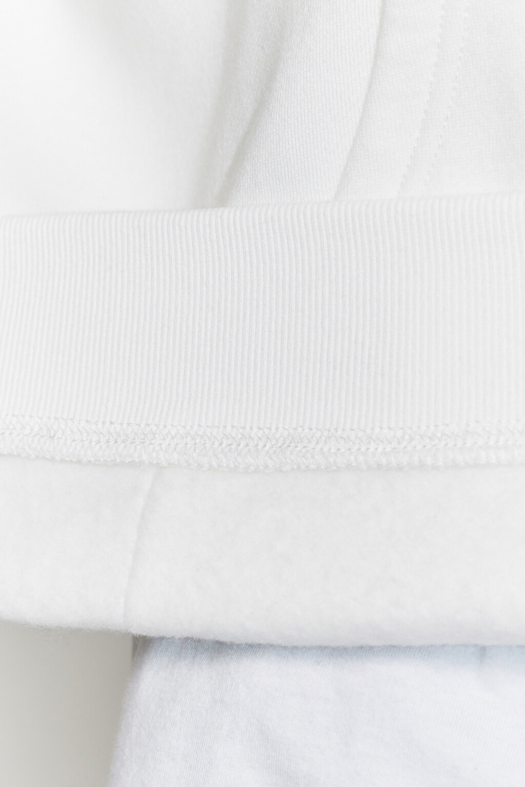 Худи на молнии утепленная с капюшоном - цвет белый - 7