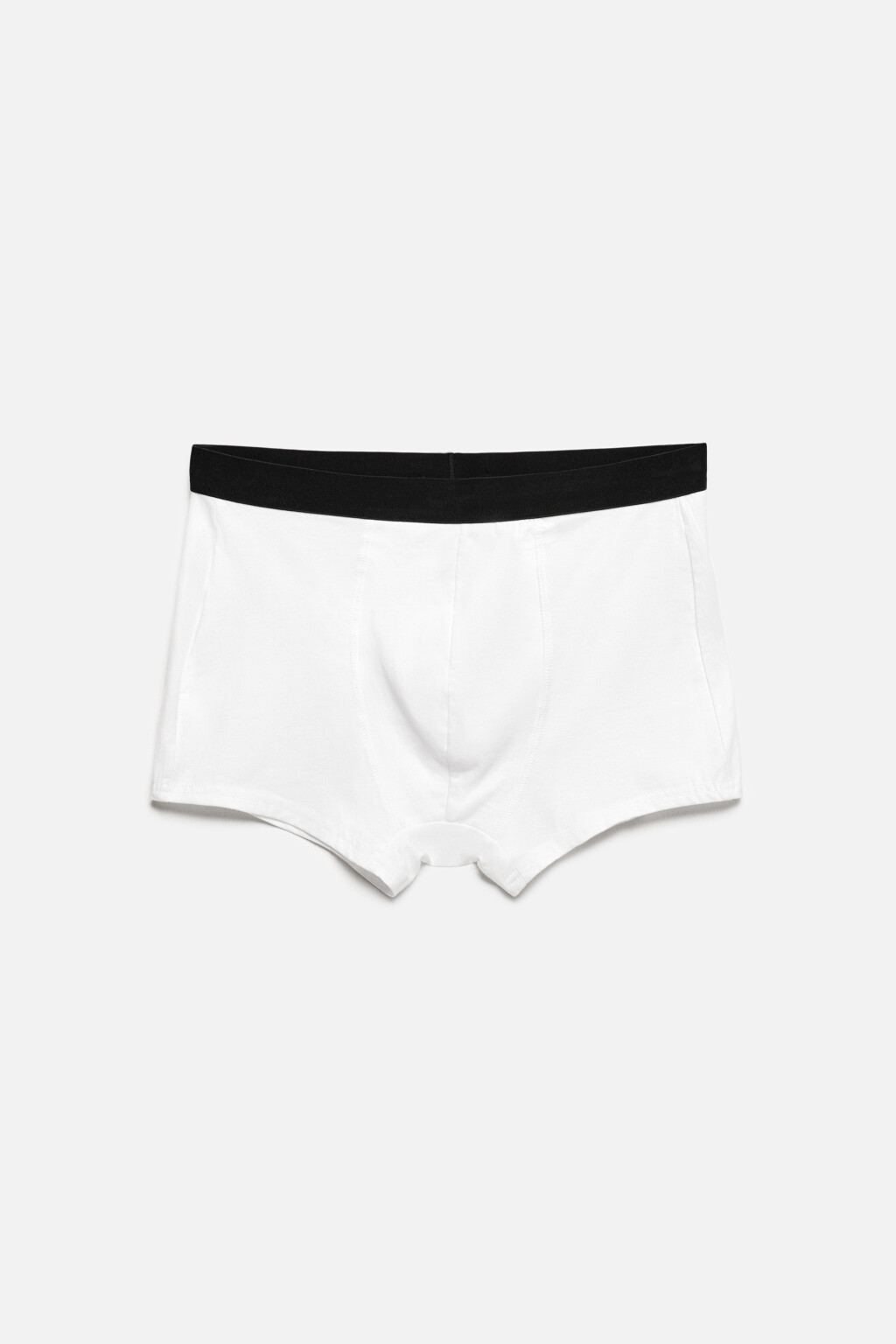 Трусы-боксеры хлопковые классические - цвет белый - 1
