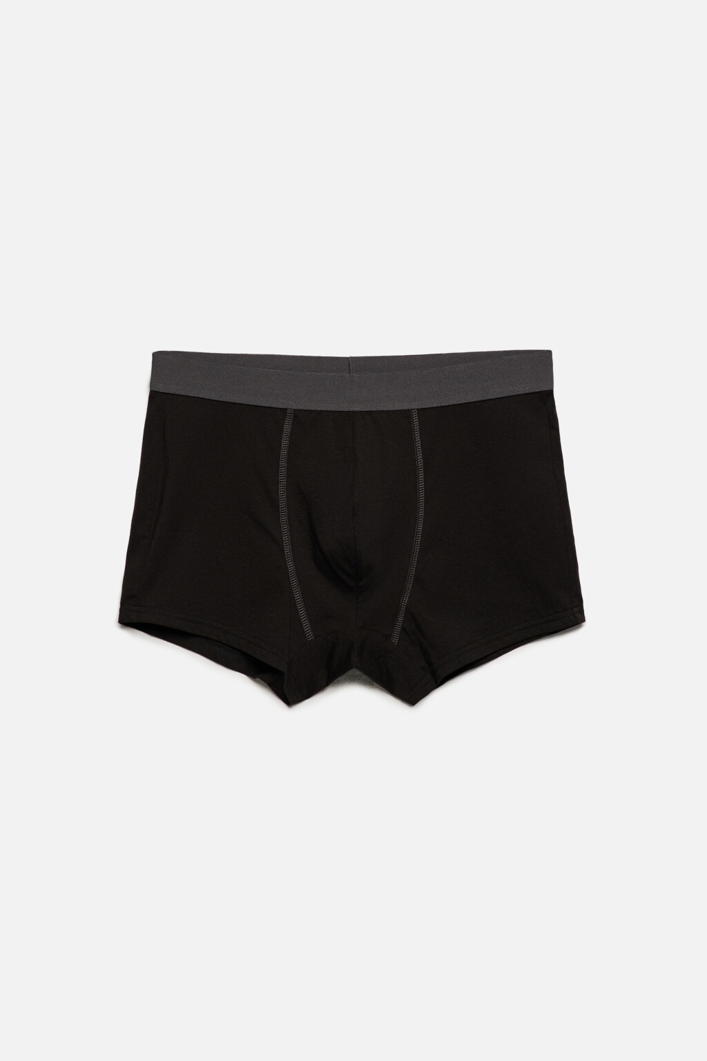 Трусы-боксеры хлопковые классические - цвет серый - 1