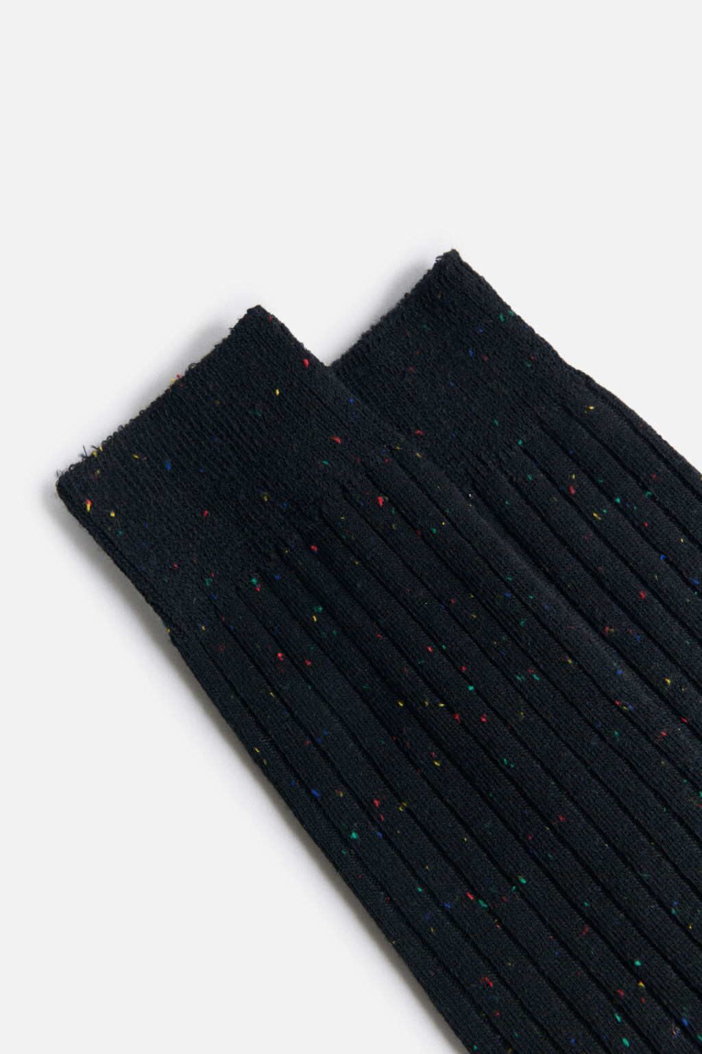 Носки высокие с цветными вкраплениями - цвет серый - 2