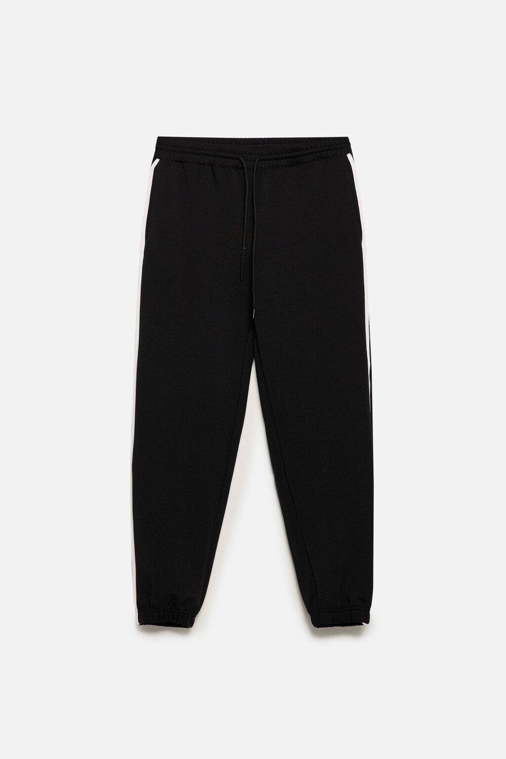 Брюки-джоггеры спортивные с лампасами - цвет черный - 10