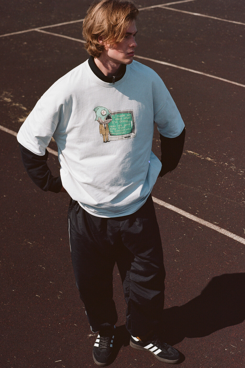 Брюки-джоггеры спортивные с утяжками - цвет черный - 9