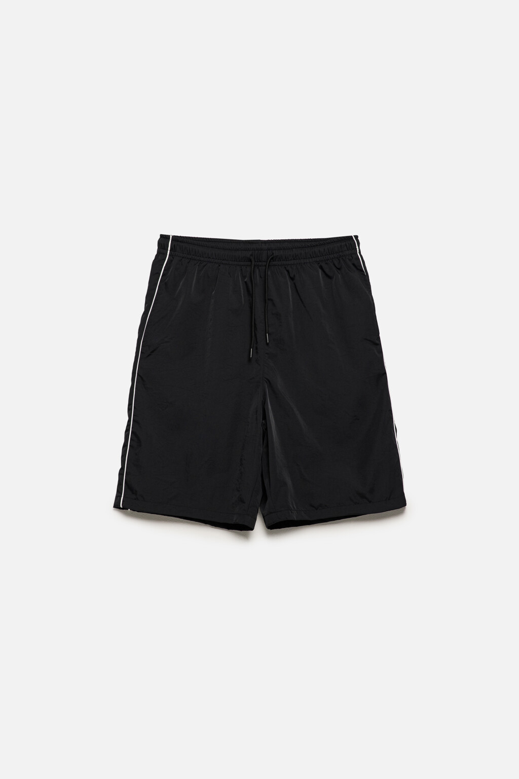 Шорты спортивные с лампасами - цвет черный - 11