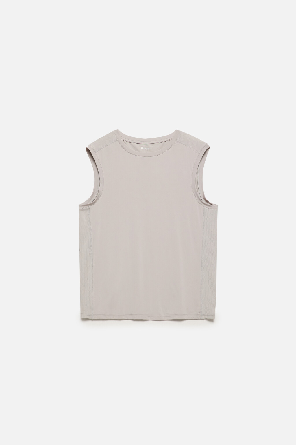 Майка спортивная с вставками из сетки - цвет серый - 9