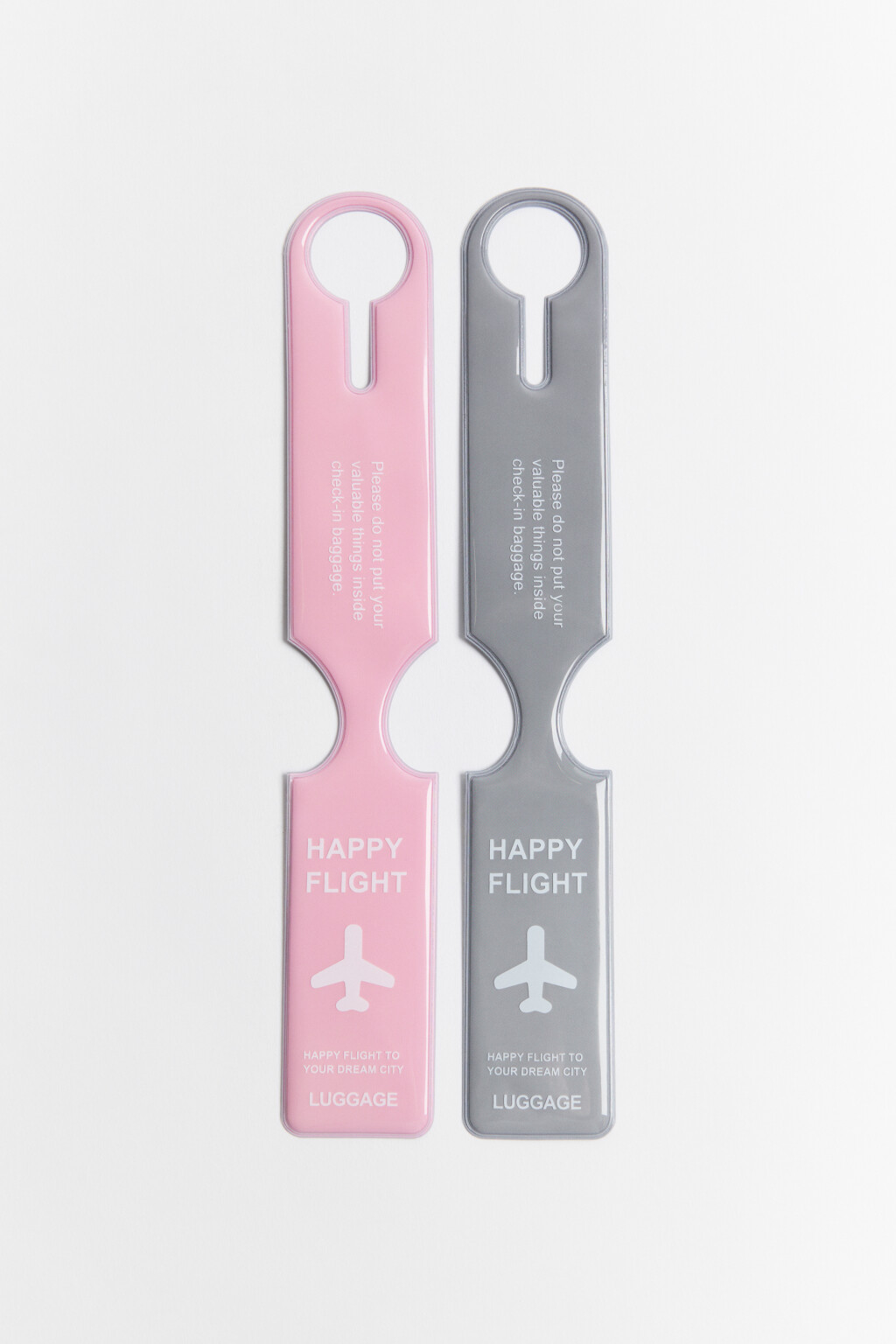 Набор бирок для багажа - цвет черный - 1