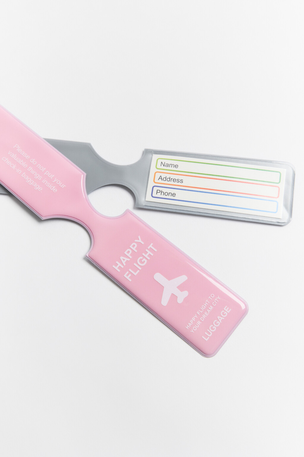 Набор бирок для багажа - цвет черный - 2