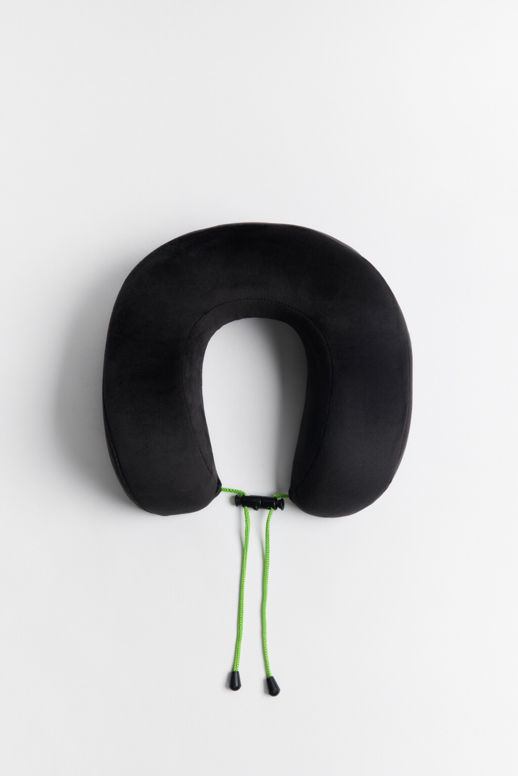 Подушка для путешествий со шнурками - цвет черный - 1