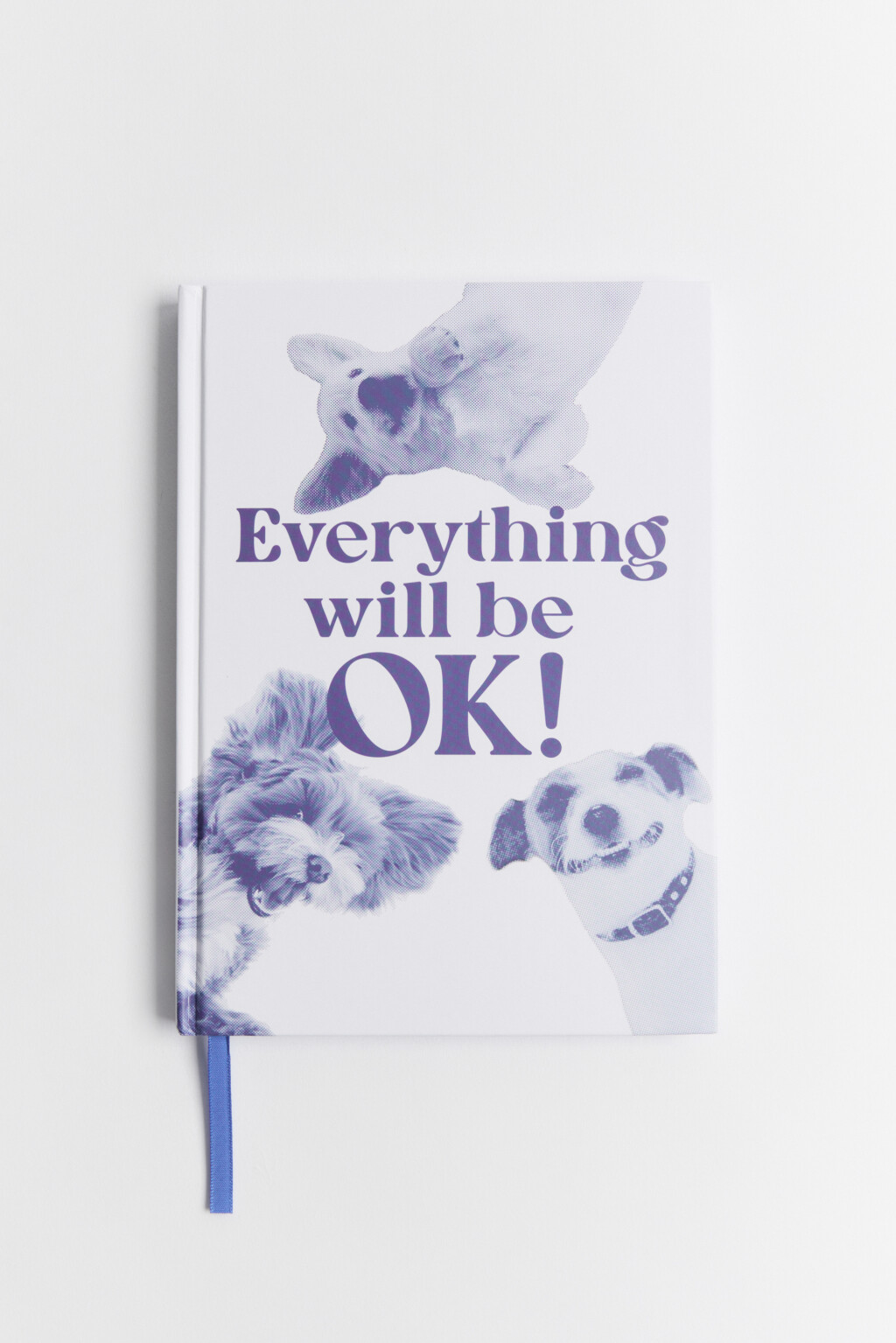 Блокнот для записей с закладкой - цвет белый - 1