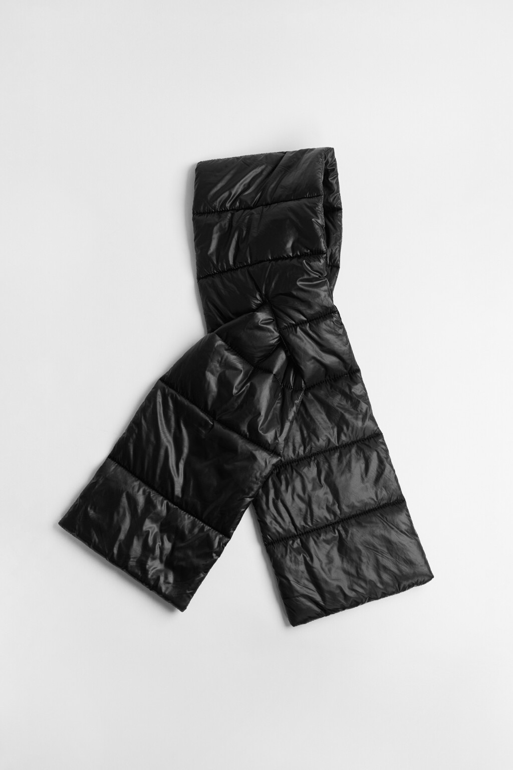 Шарф стеганый с утеплителем - цвет черный - 3