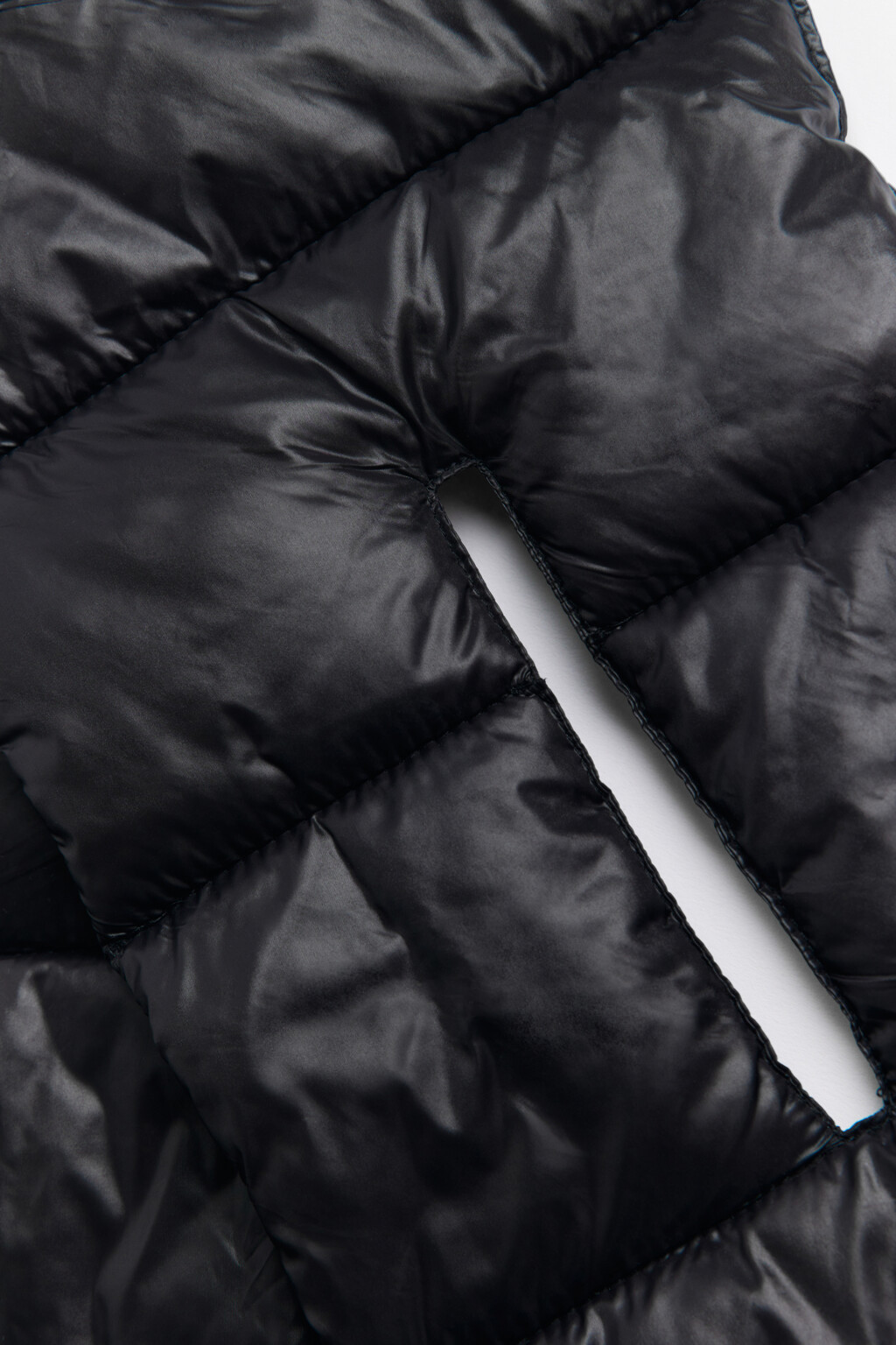 Шарф стеганый с утеплителем - цвет черный - 5