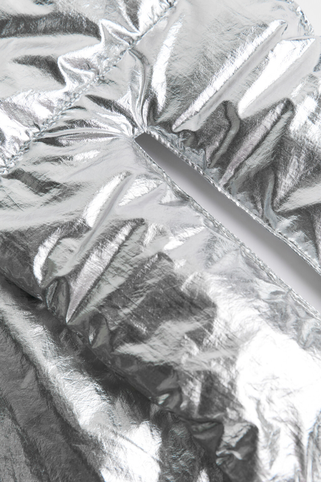 Шарф стеганый с утеплителем - цвет серый - 5