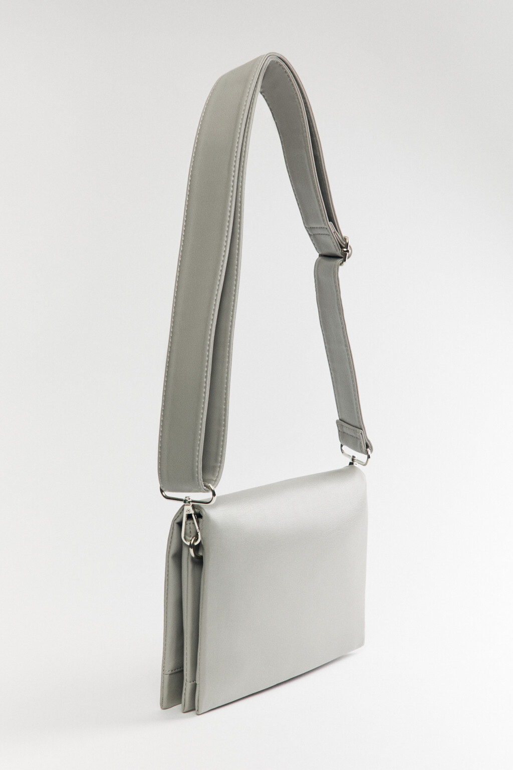 Сумка-клатч со съемным ремнем - цвет серый - 4