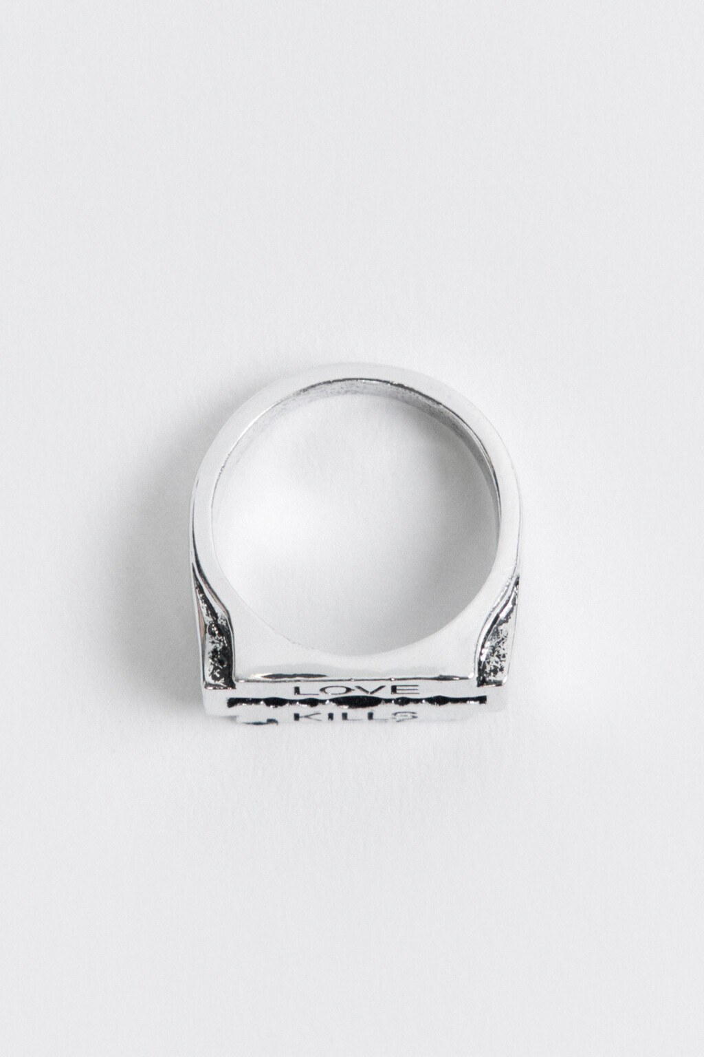 кольцо женское - цвет серый - 2