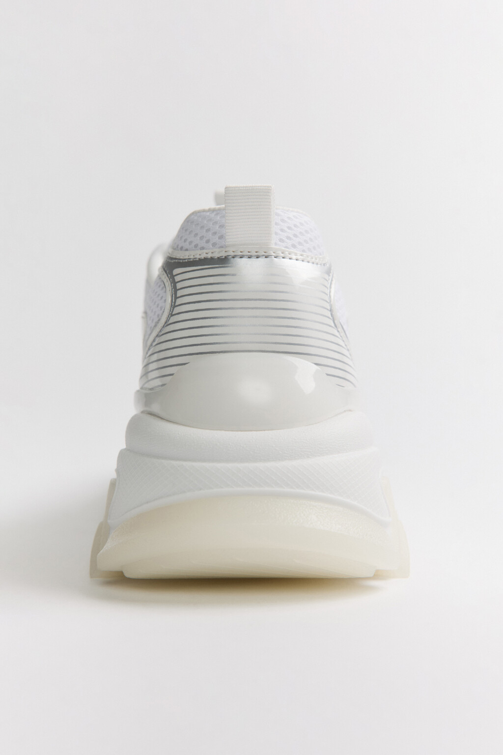 Кроссовки на высокой подошве - цвет белый - 4